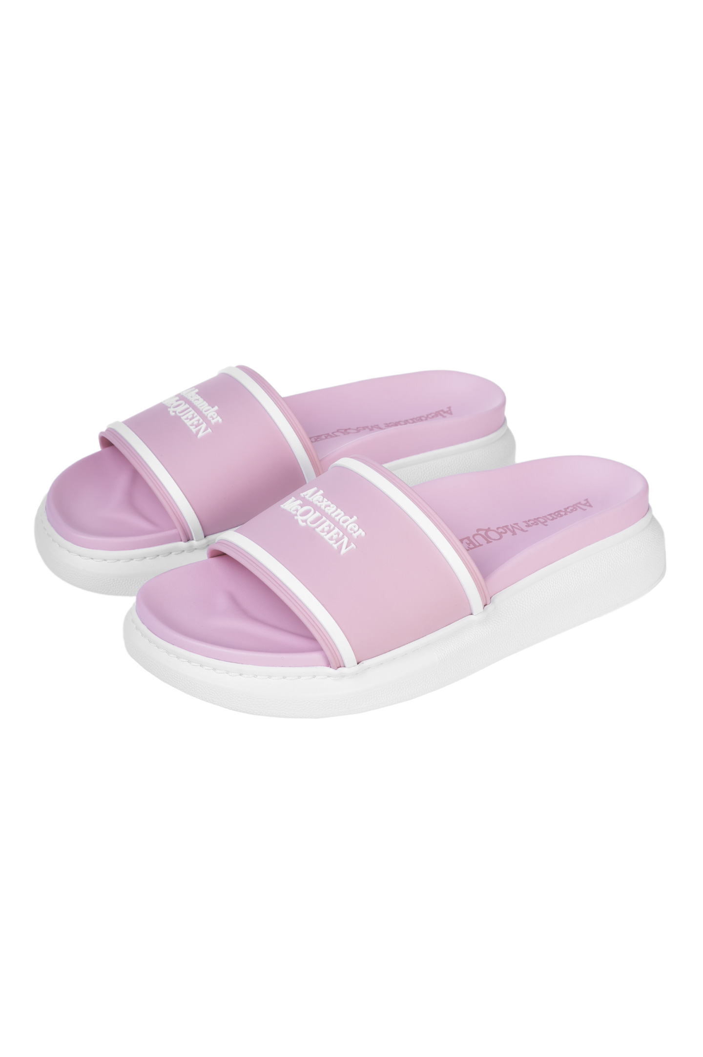Пантолеты (Туфли) ALEXANDER MCQUEEN 633908 W4N40, цвет: Персиковый, Женский