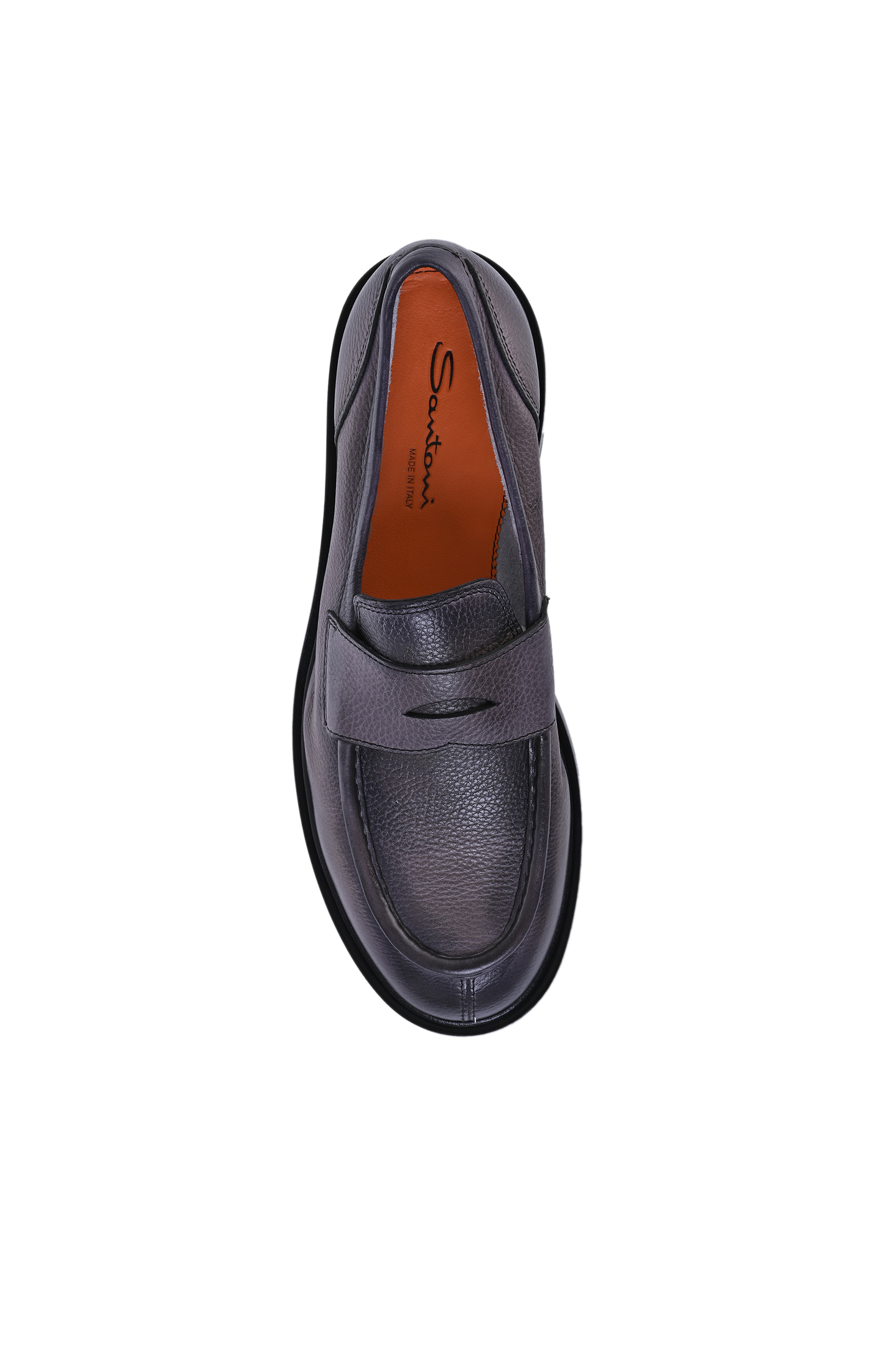 Лоферы (Туфли) SANTONI MCAG18365JW6SHASG76, цвет: Темно-серый, Мужской