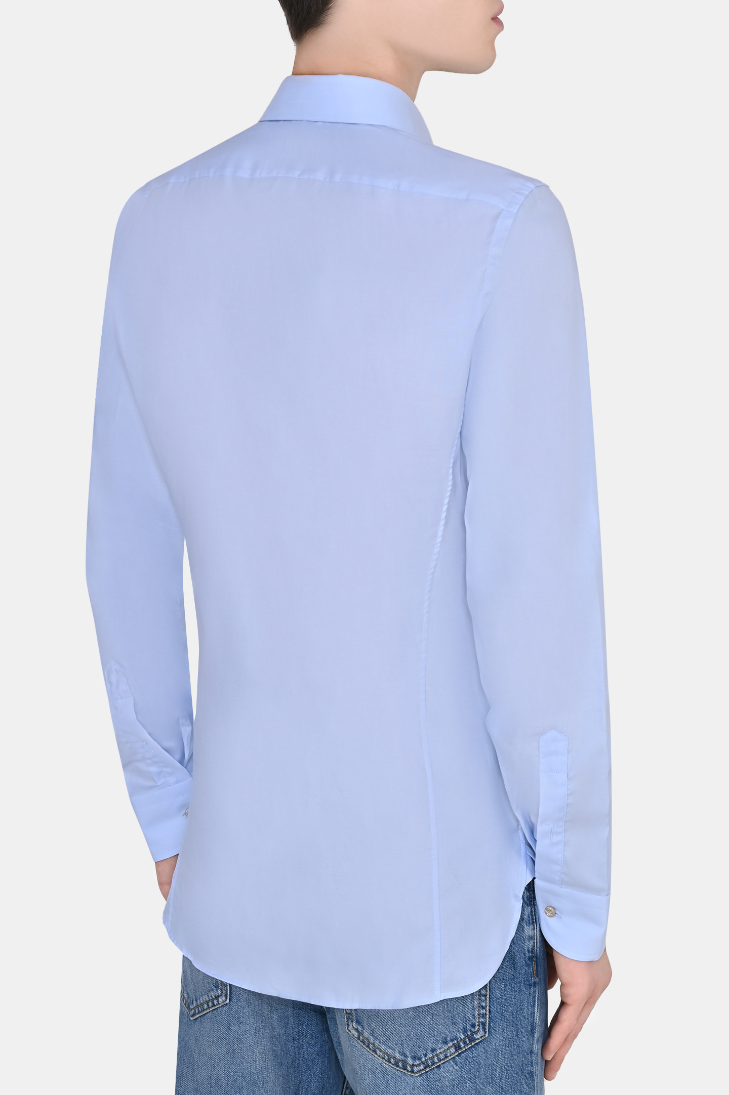 Рубашка GUCCI 649696 ZAGIQ, цвет: Голубой, Мужской
