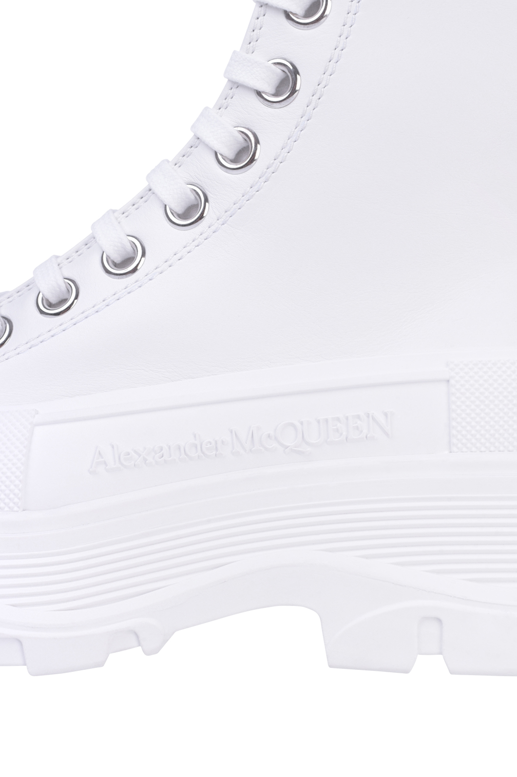 Ботинки ALEXANDER MCQUEEN 633900 WHZ62, цвет: Белый, Женский
