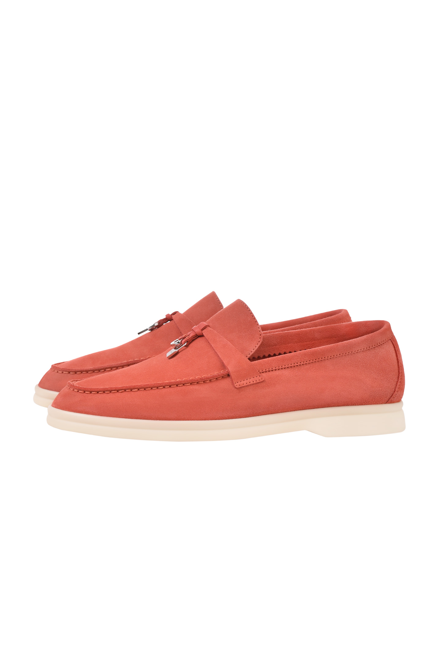 Туфли LORO PIANA F3-FAE5444, цвет: Коралловый, Женский