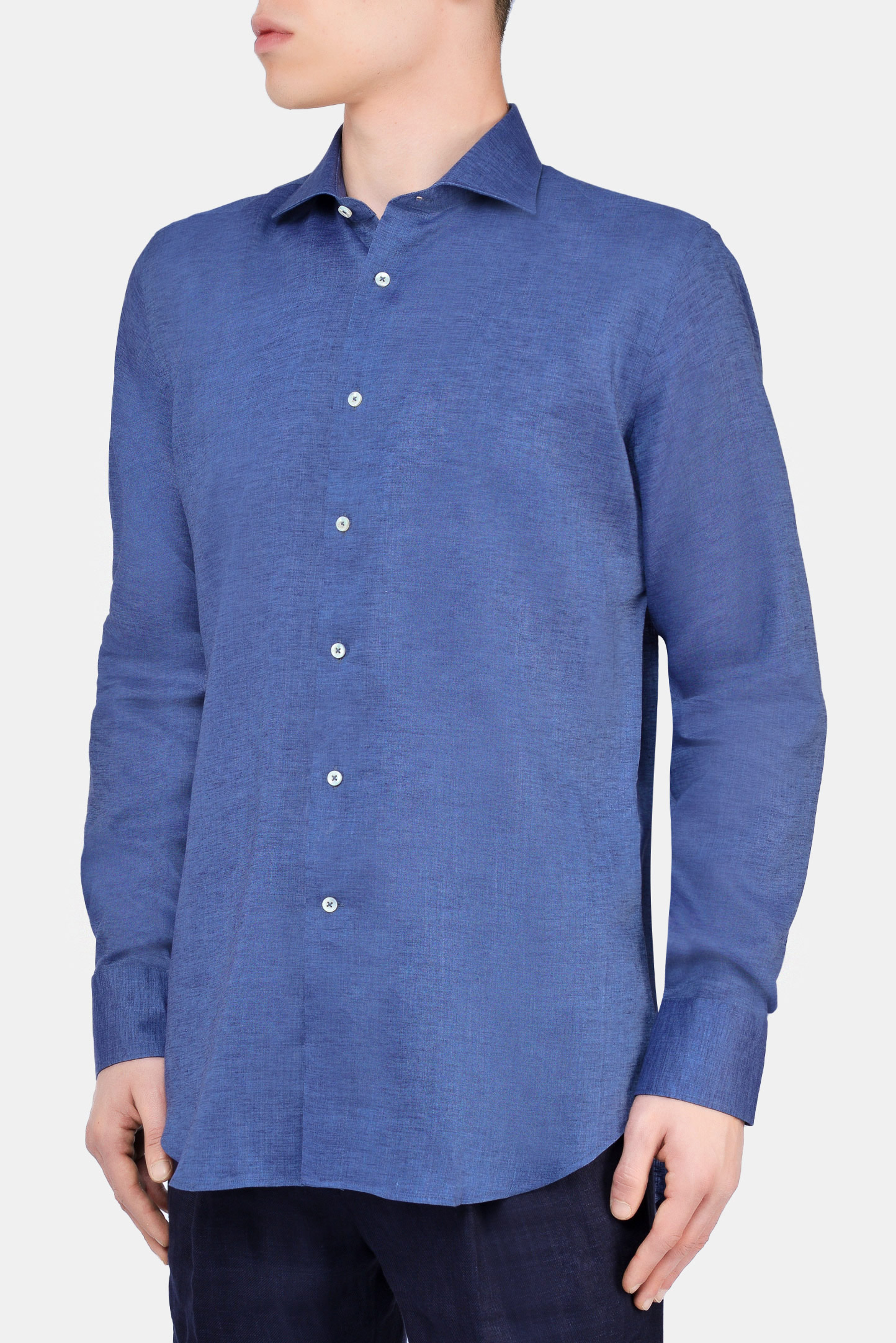Рубашка CANALI GR01840/301, цвет: Синий, Мужской