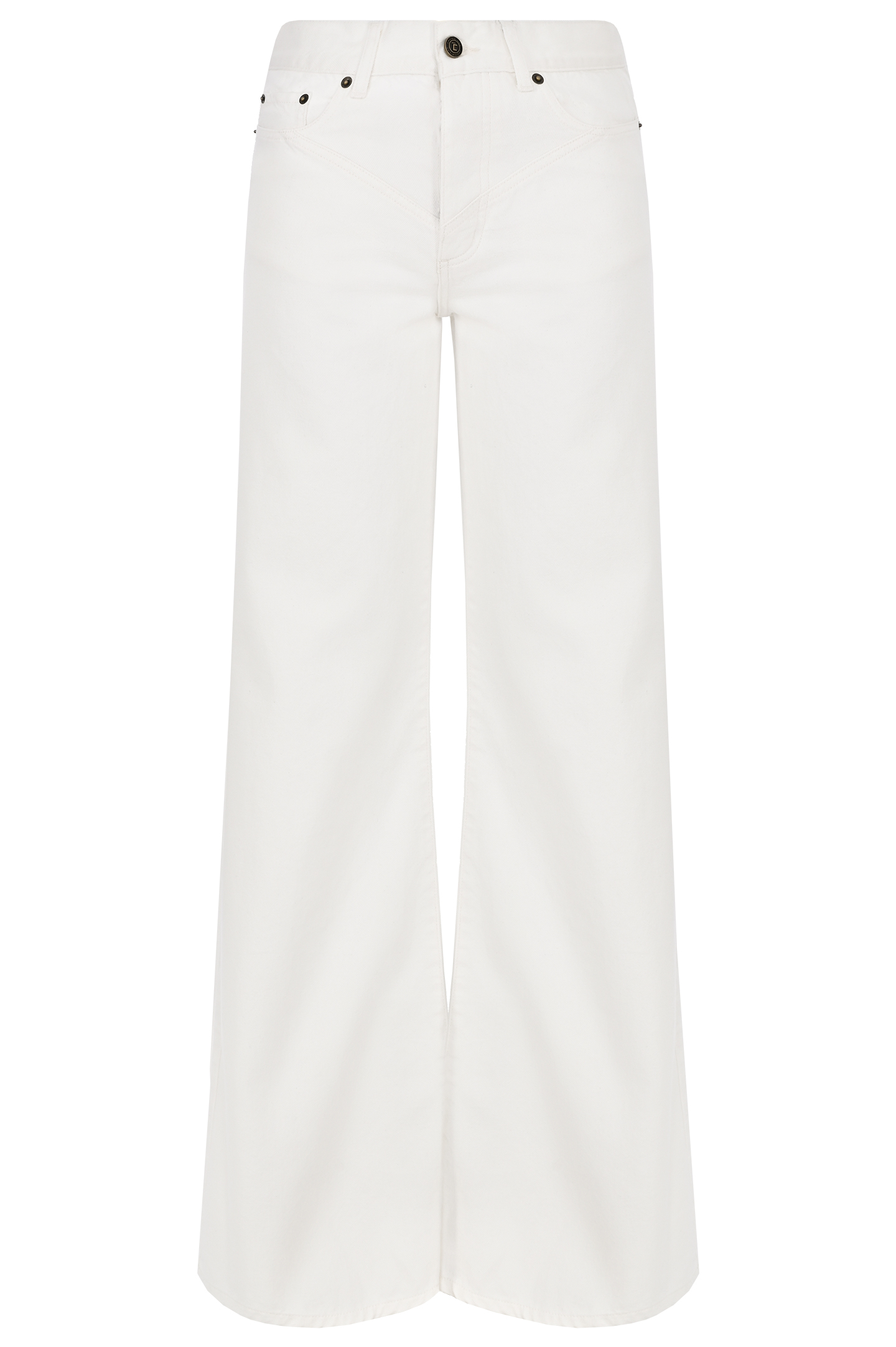 Широкие джинсы JACOB LEE WJP086SS, цвет: Белый, Женский