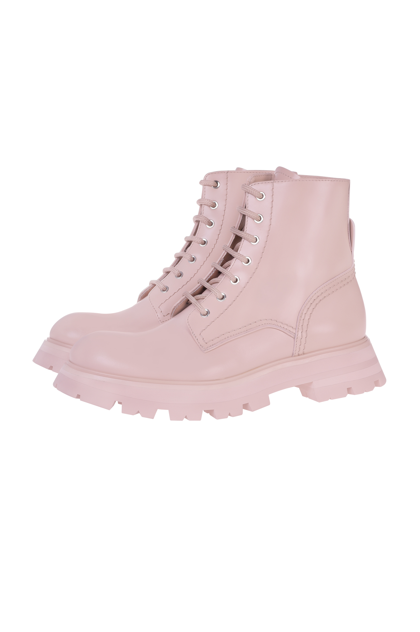 Ботинки ALEXANDER MCQUEEN 657569 WHZ80, цвет: Персиковый, Женский