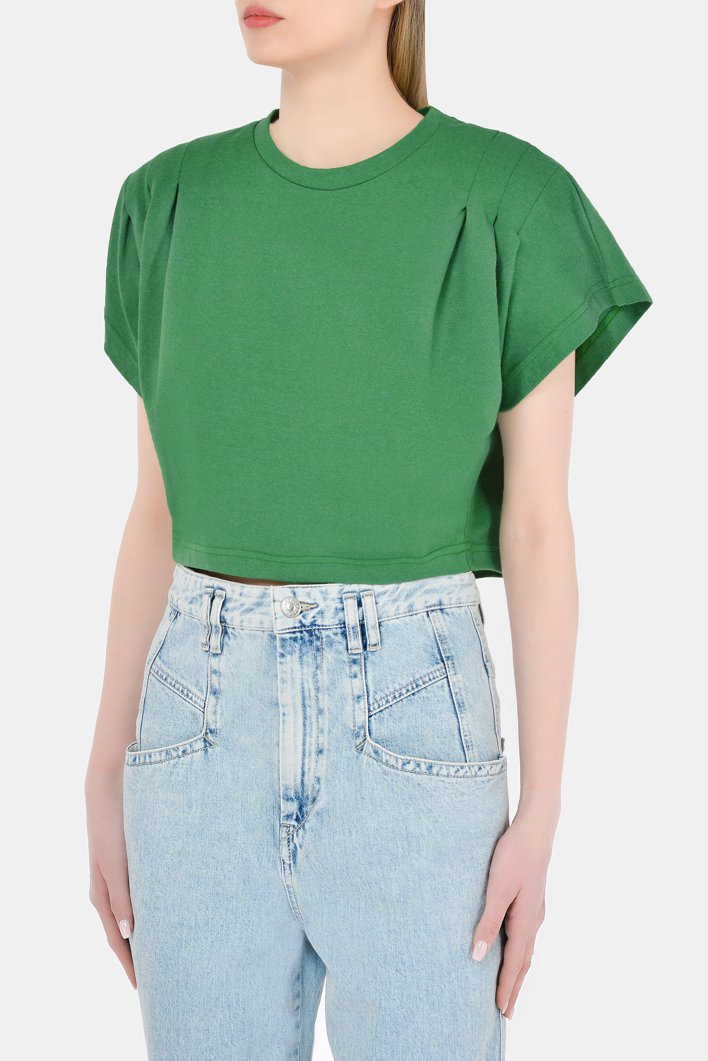 Футболка ISABEL MARANT TS0779-21P027I, цвет: Зеленый, Женский