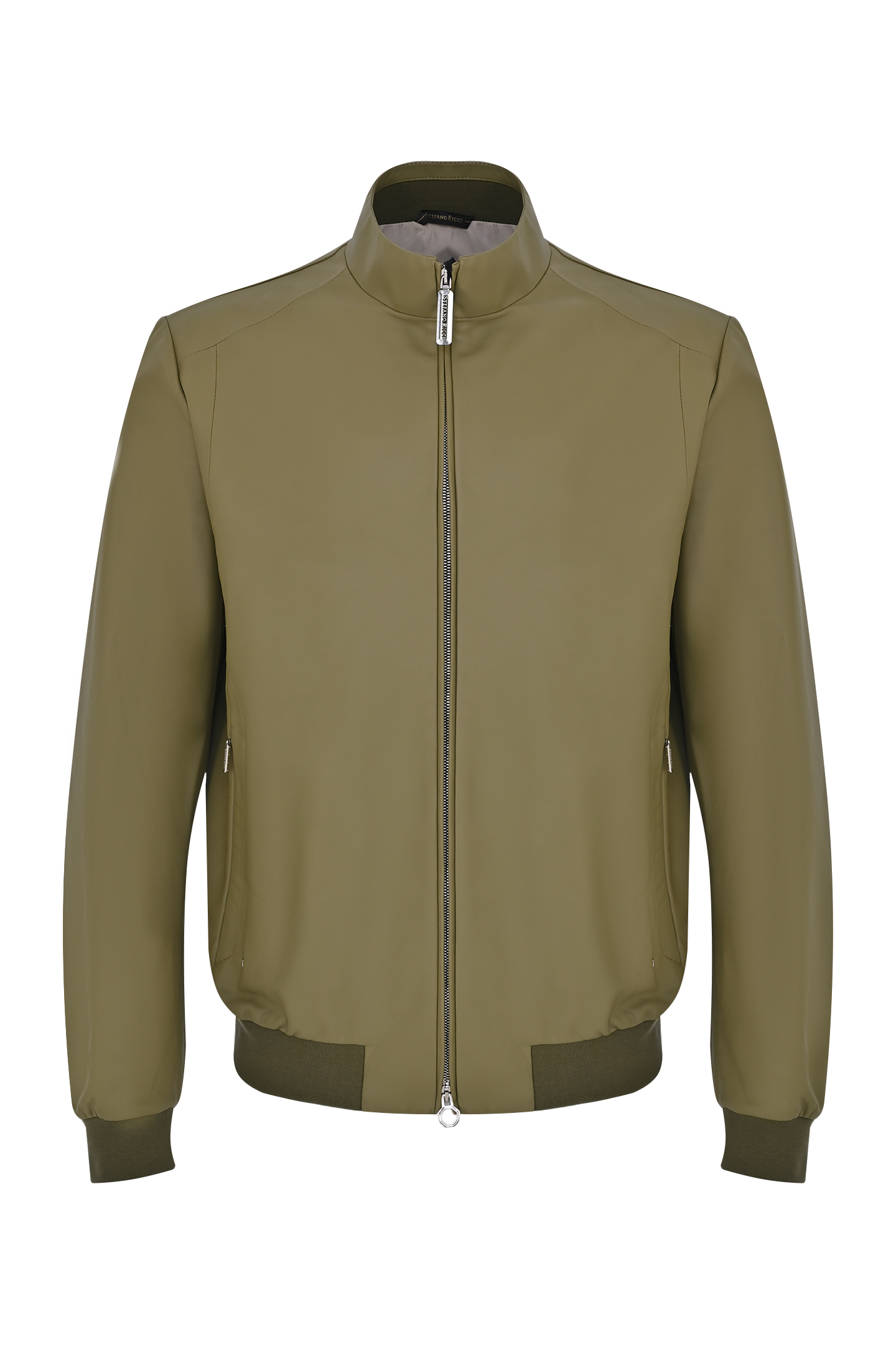 Кожаная куртка STEFANO RICCI M7J4100010 NPVEOP, цвет: Оливковый, Мужской