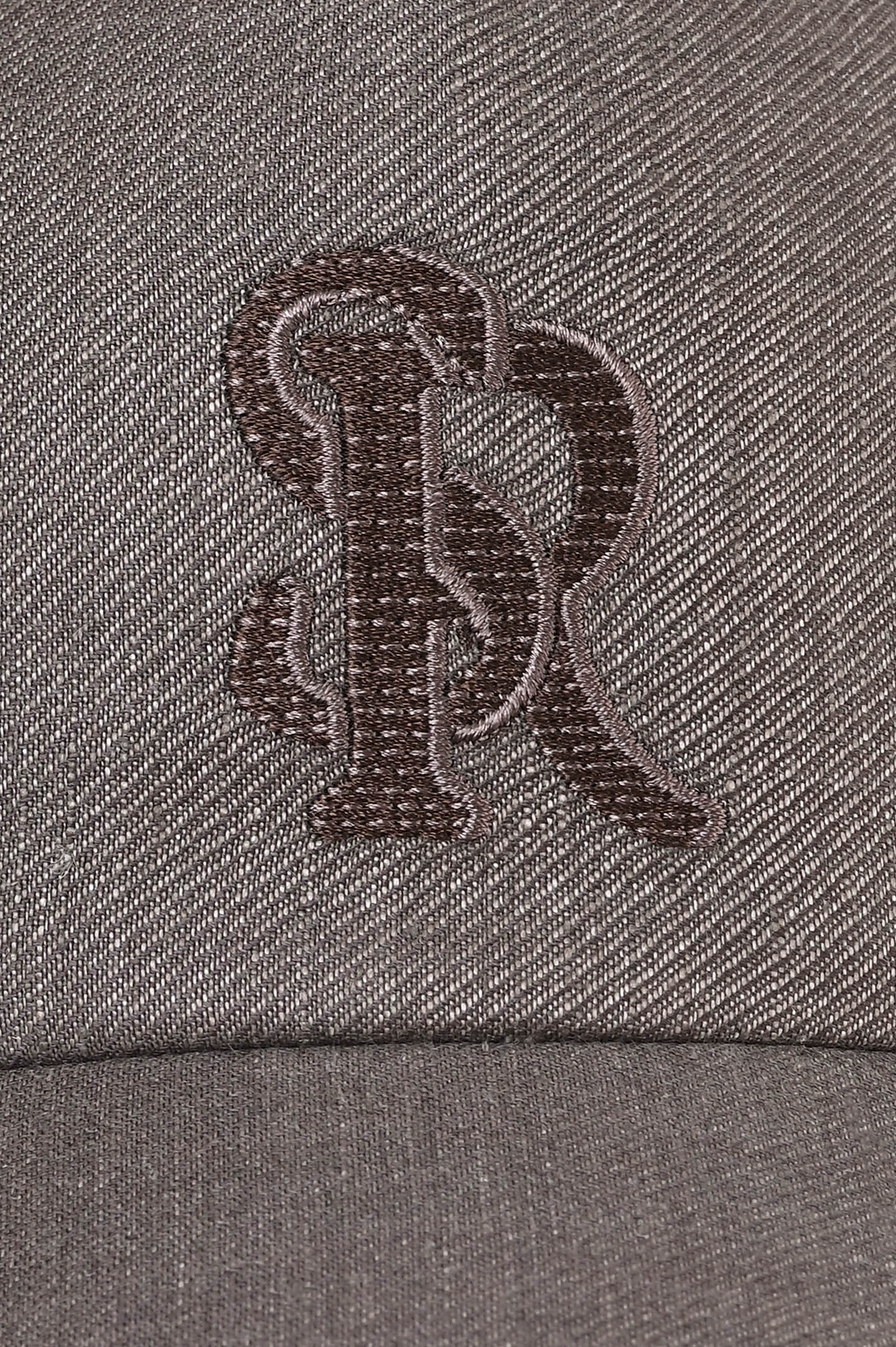 Кепка с логотипом из льна и шерсти STEFANO RICCI MCV410007E LW001Q , цвет: Коричневый, Мужской