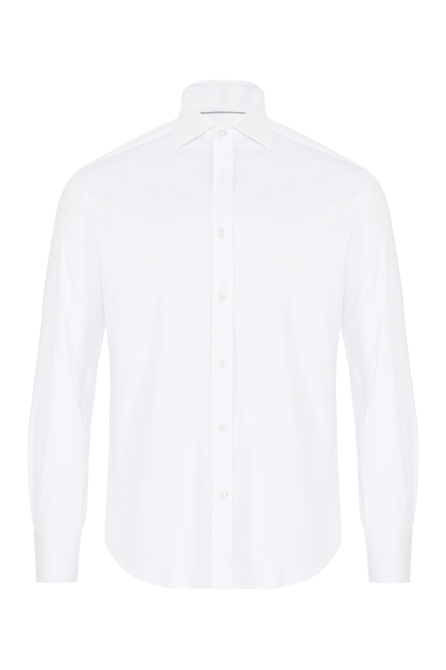 Классическая рубашка из хлопка BRUNELLO  CUCINELLI M0B136686, цвет: Белый, Мужской