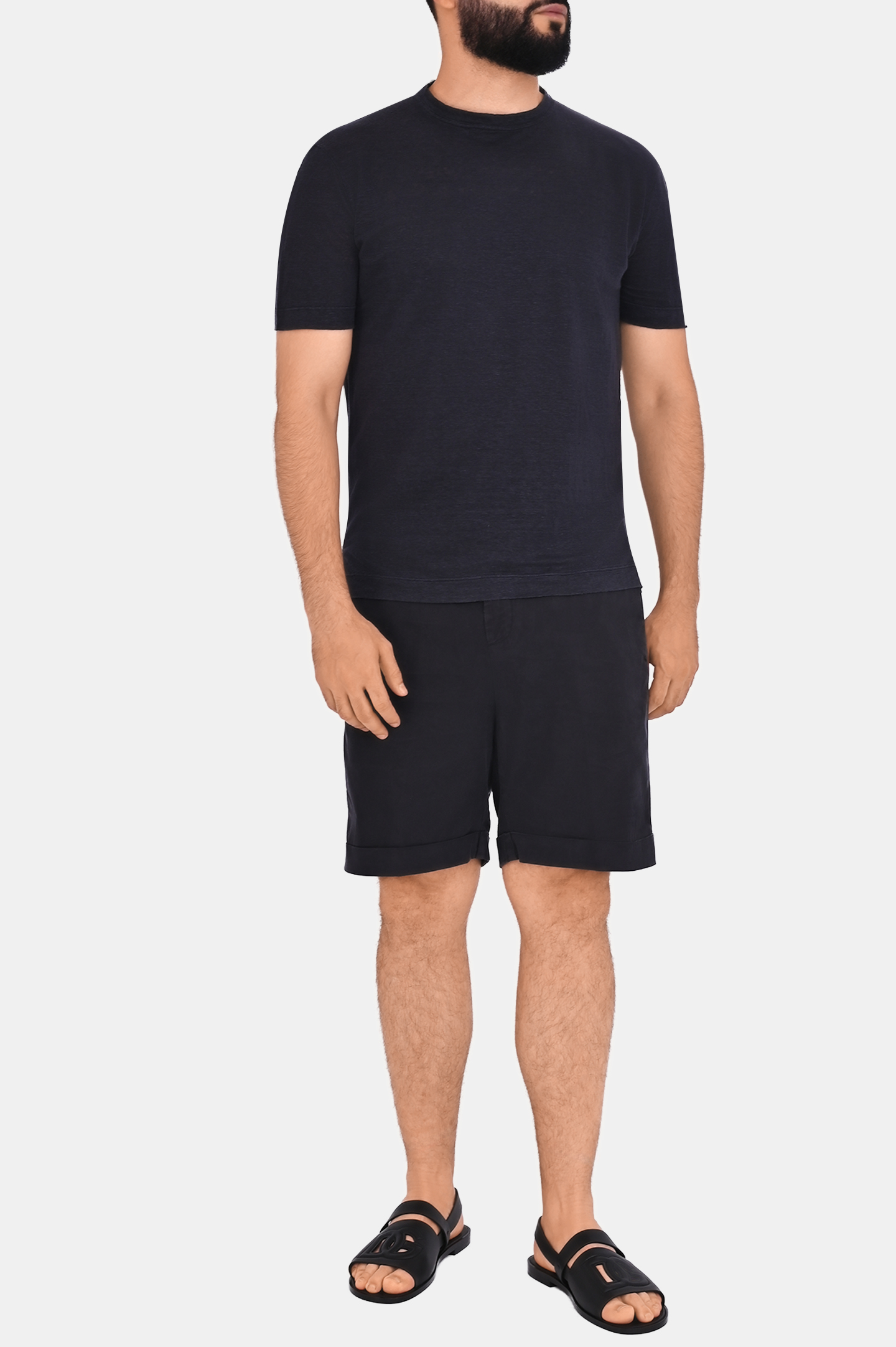 Шорты CANALI PT01355 95606, цвет: Темно-синий, Мужской