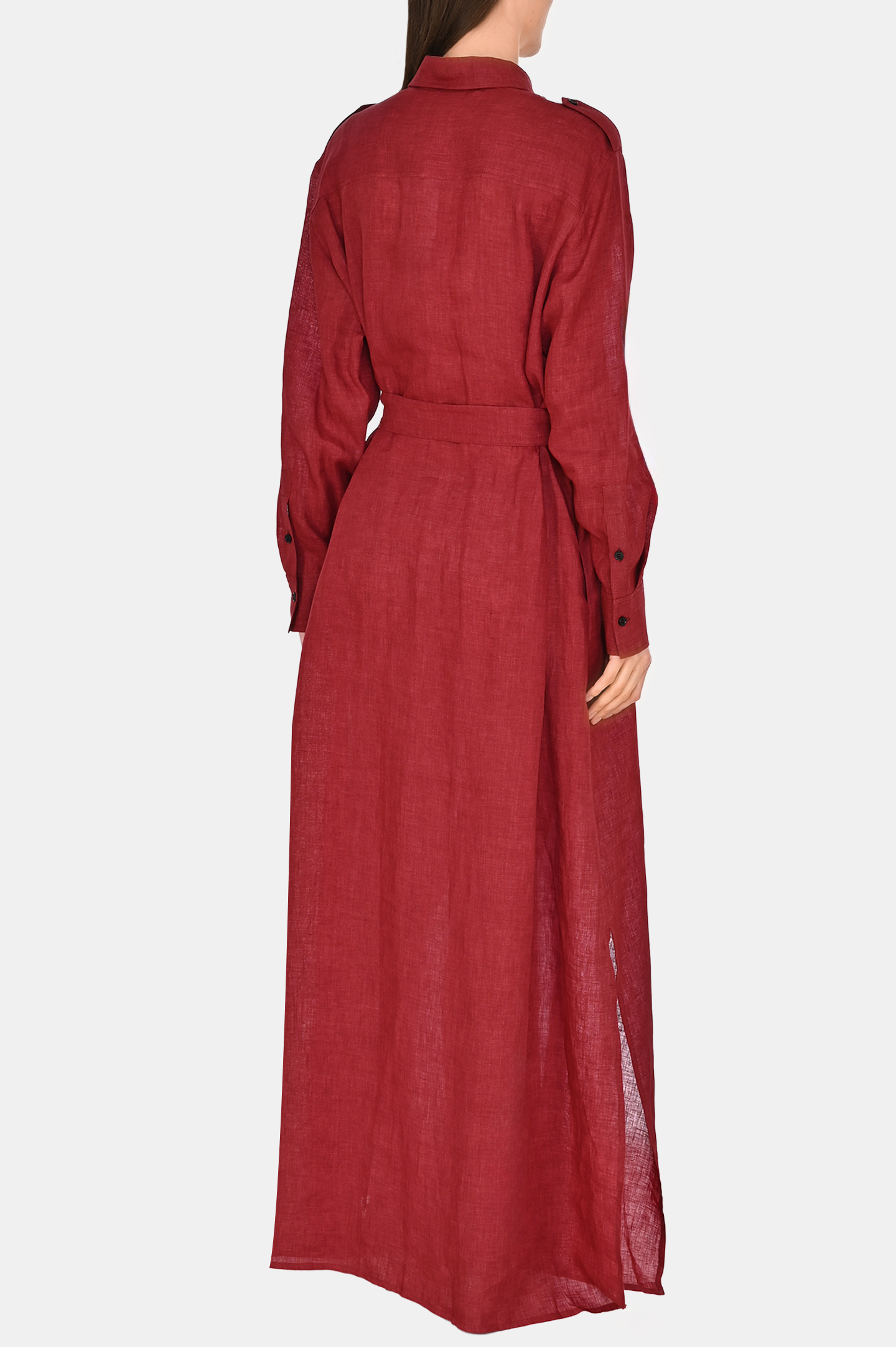 Платье+пояс KITON D47321K0903E0, цвет: Бордовый, Женский