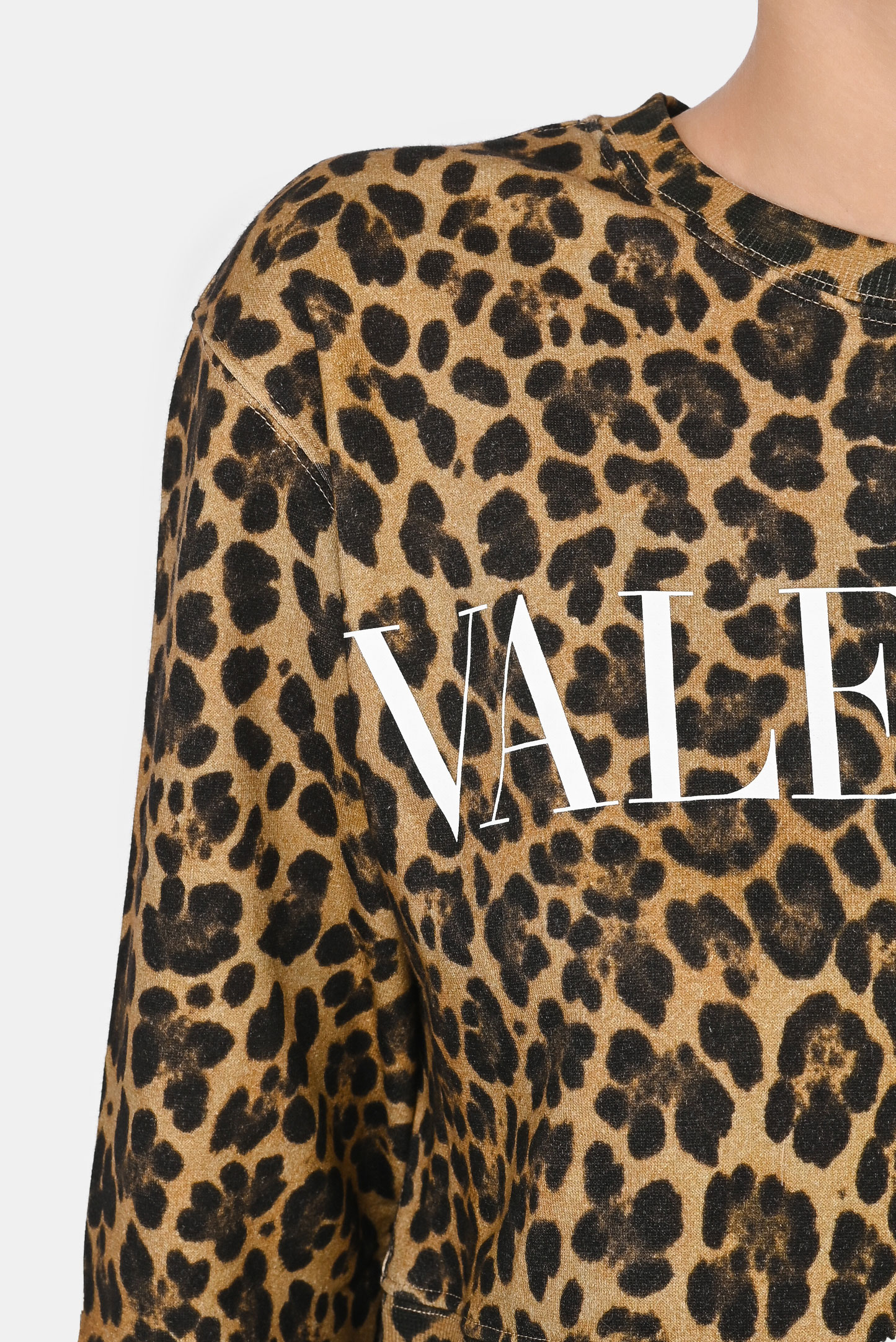 Свитшот VALENTINO PAP WB3MF12G6P1, цвет: Леопардовый, Женский