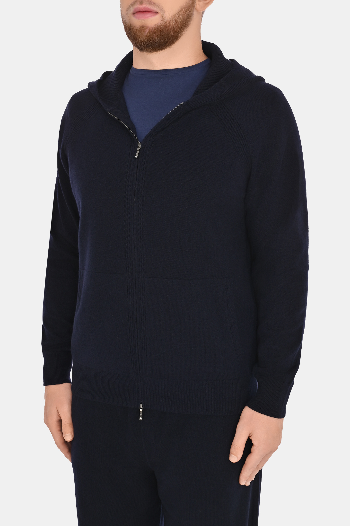 Кардиган LORO PIANA FAM1820, цвет: Синий, Мужской
