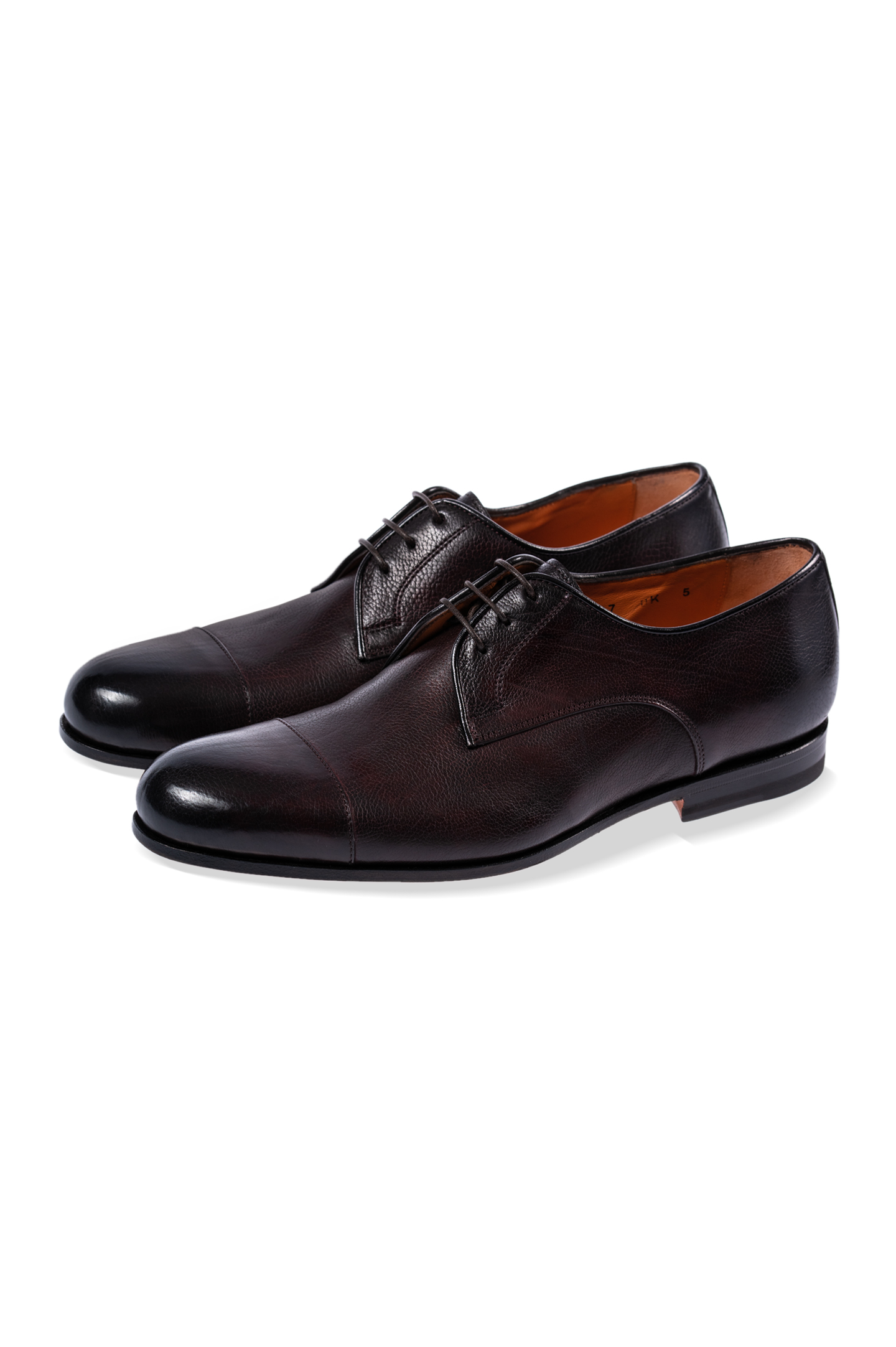 Туфли SANTONI MCAZ16963SA3ECGCR37, цвет: Бордовый, Мужской