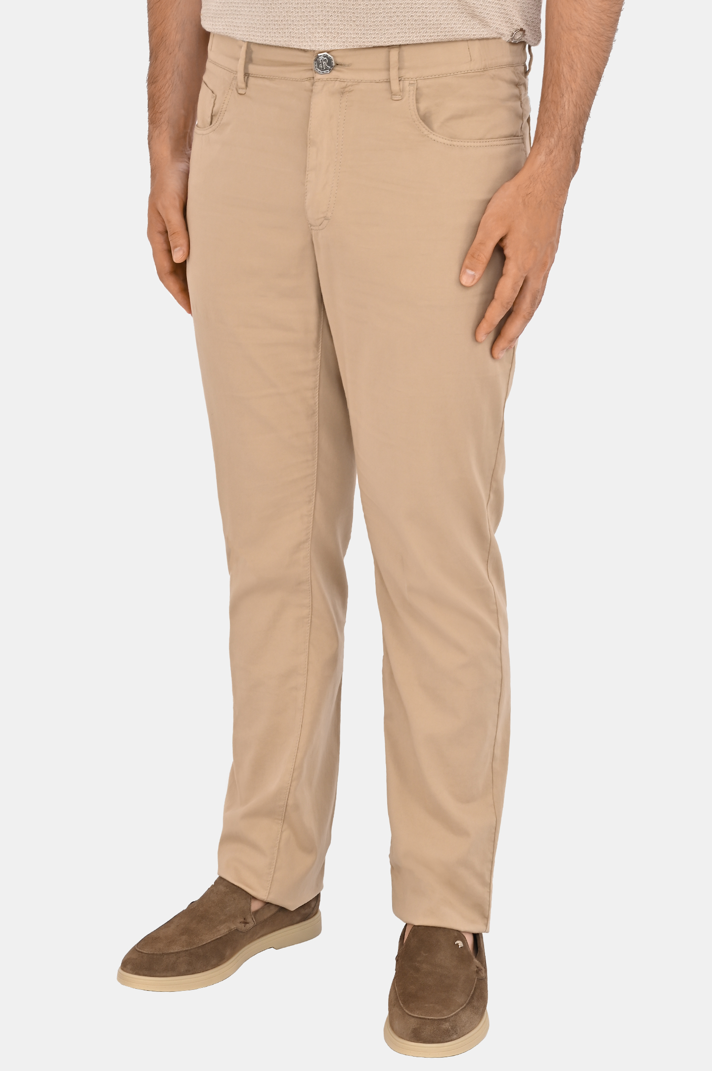 Брюки STEFANO RICCI M8T51B0070 TFANT, цвет: Бежевый, Мужской