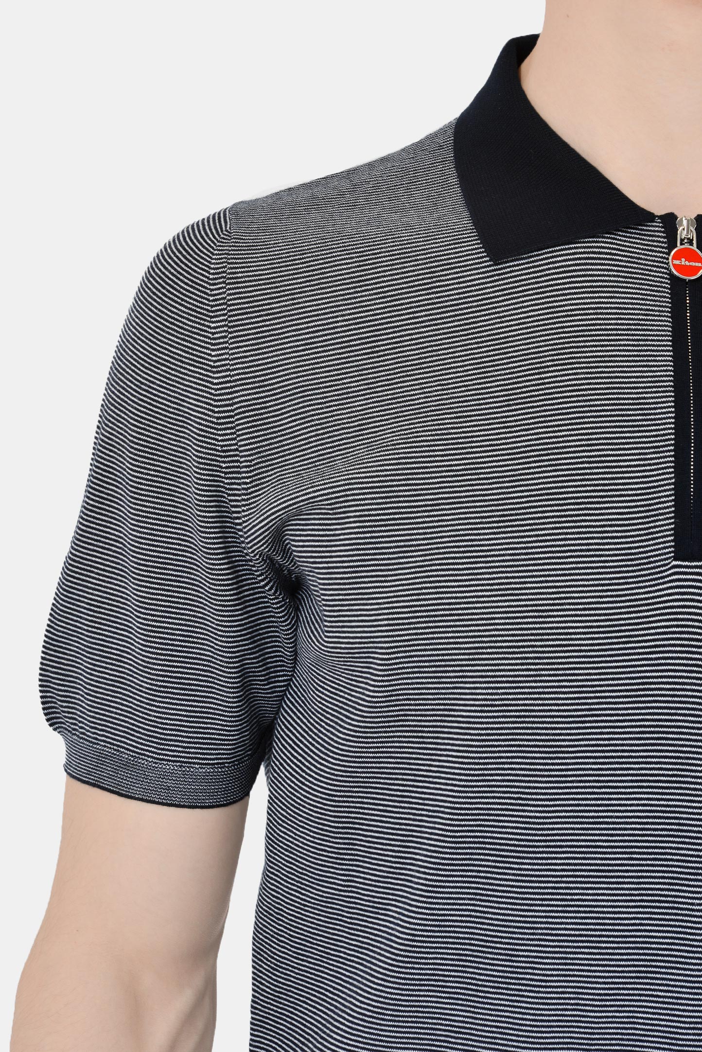 Поло KITON UK939E21V12, цвет: Синий, Мужской