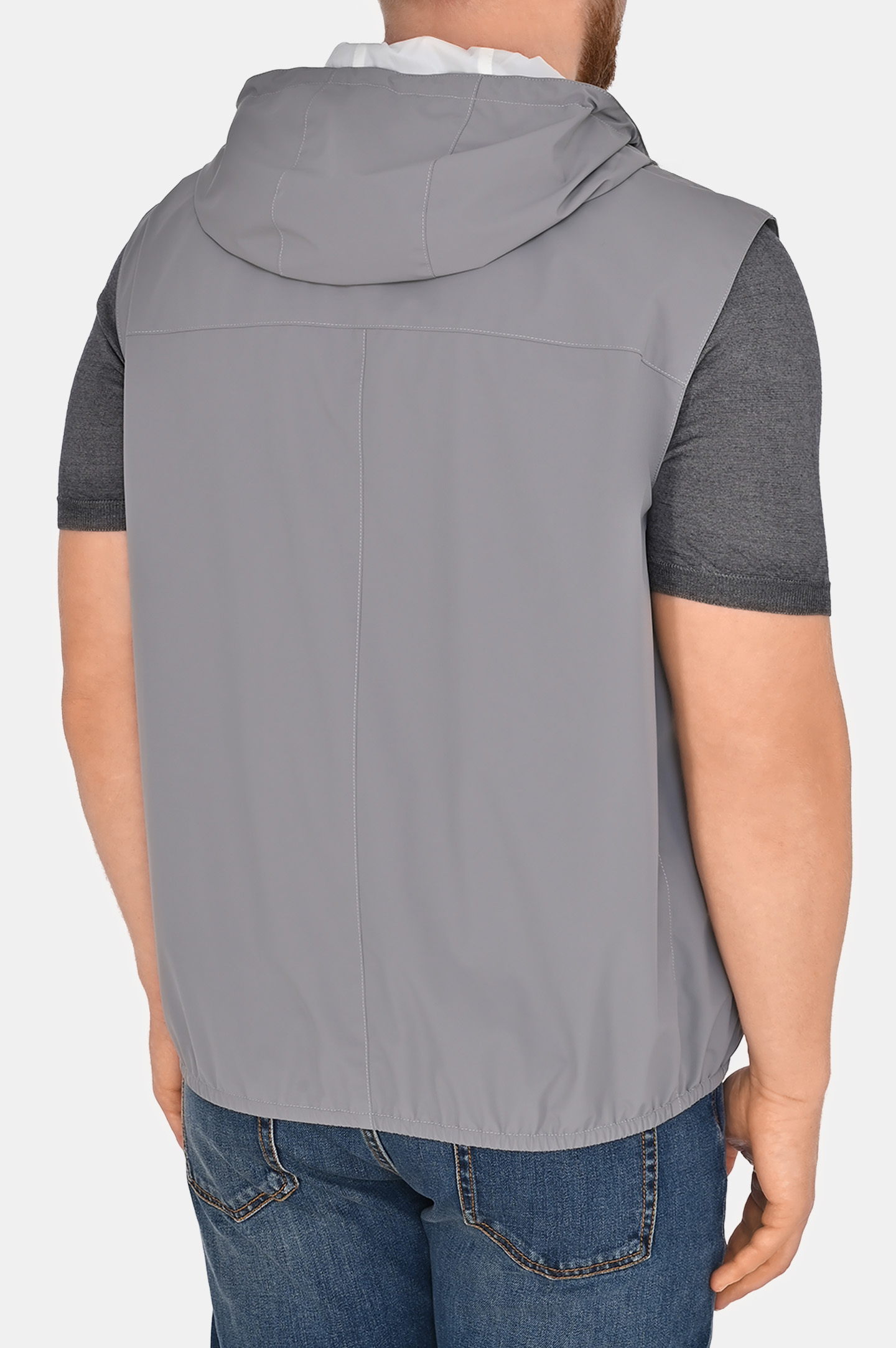 Жилет BRUNELLO  CUCINELLI MM49A7450G, цвет: Серый, Мужской