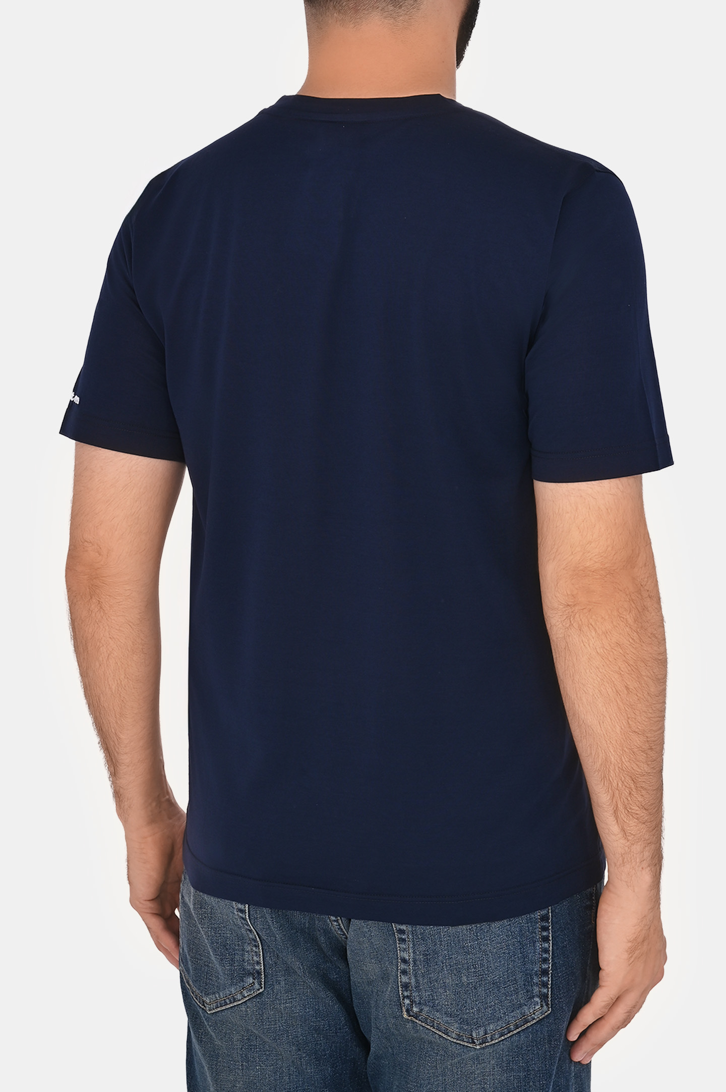 Футболка KITON UMK0721769S, цвет: Темно-синий, Мужской
