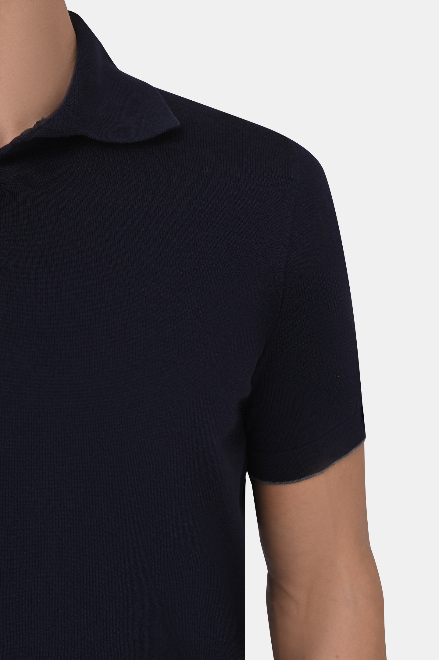 Поло BRUNELLO  CUCINELLI M29800125, цвет: Синий, Мужской