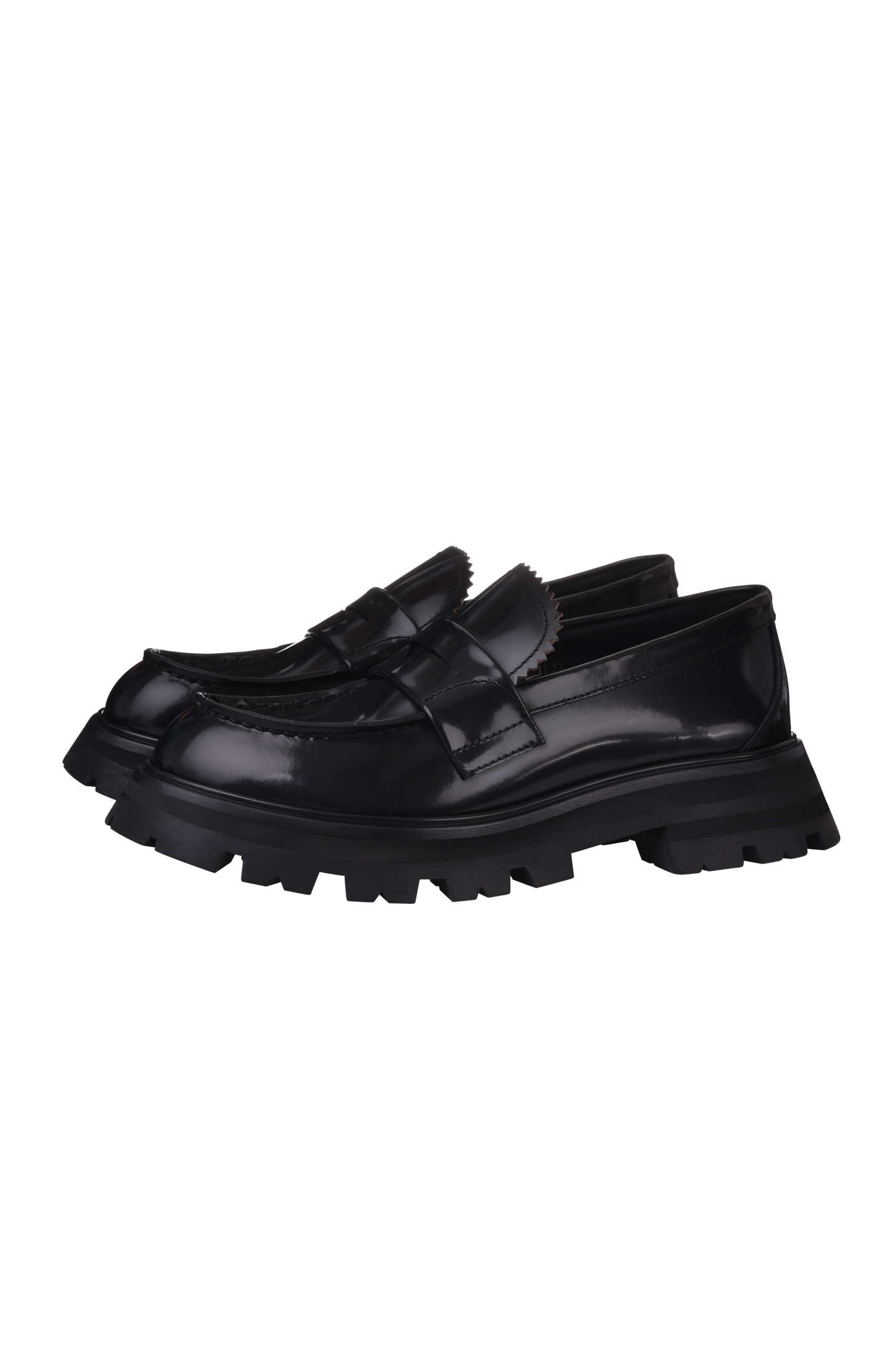 Лоферы ALEXANDER MCQUEEN 666328 WHZ80, цвет: Черный, Женский