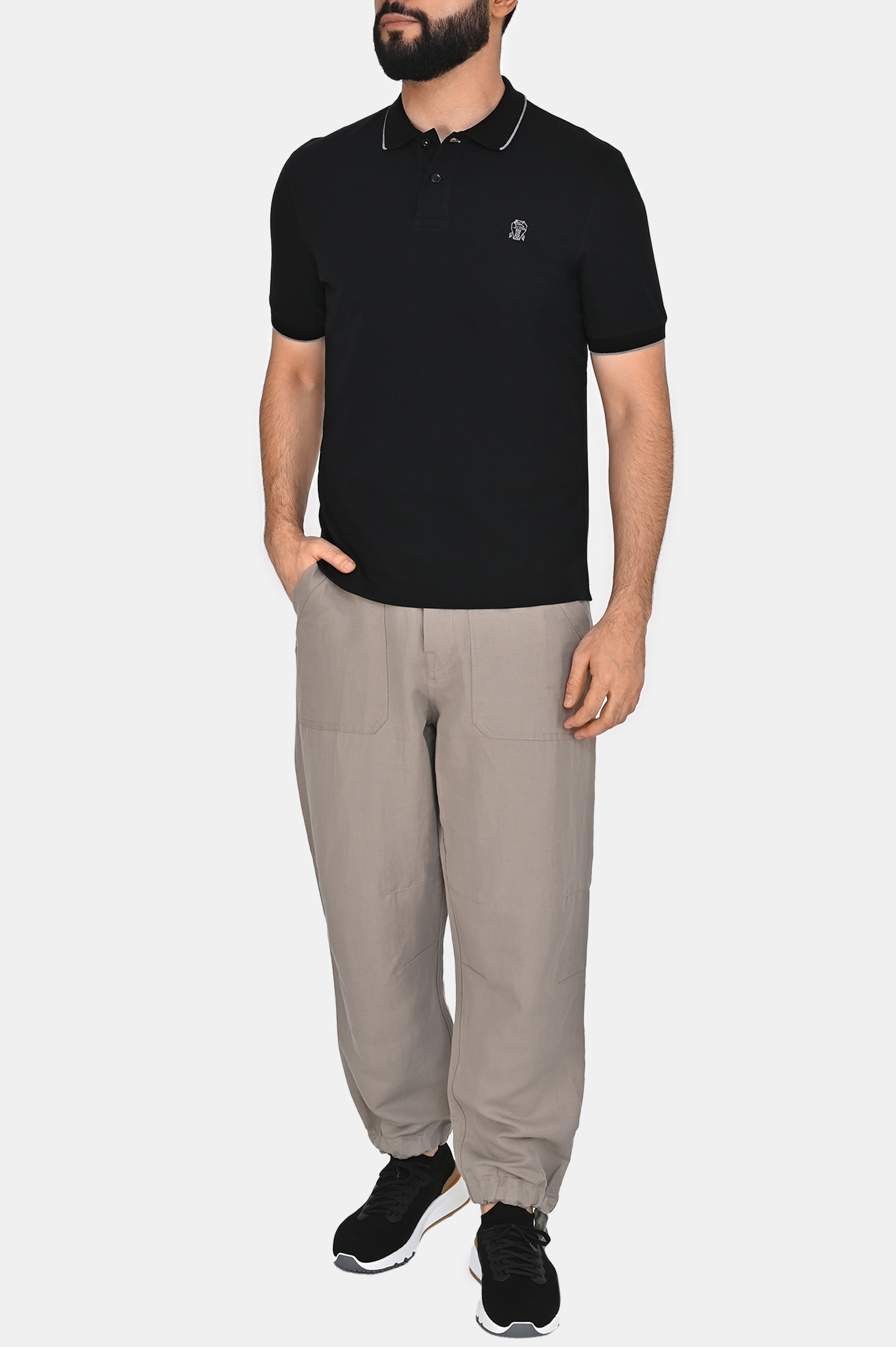 Кроссовки BRUNELLO  CUCINELLI MZUPMBO252, цвет: Черный, Мужской