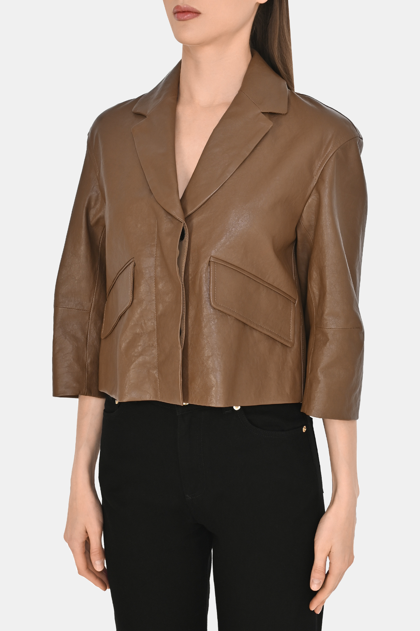 Жакет BRUNELLO  CUCINELLI MPCKL7385, цвет: Коричневый, Женский