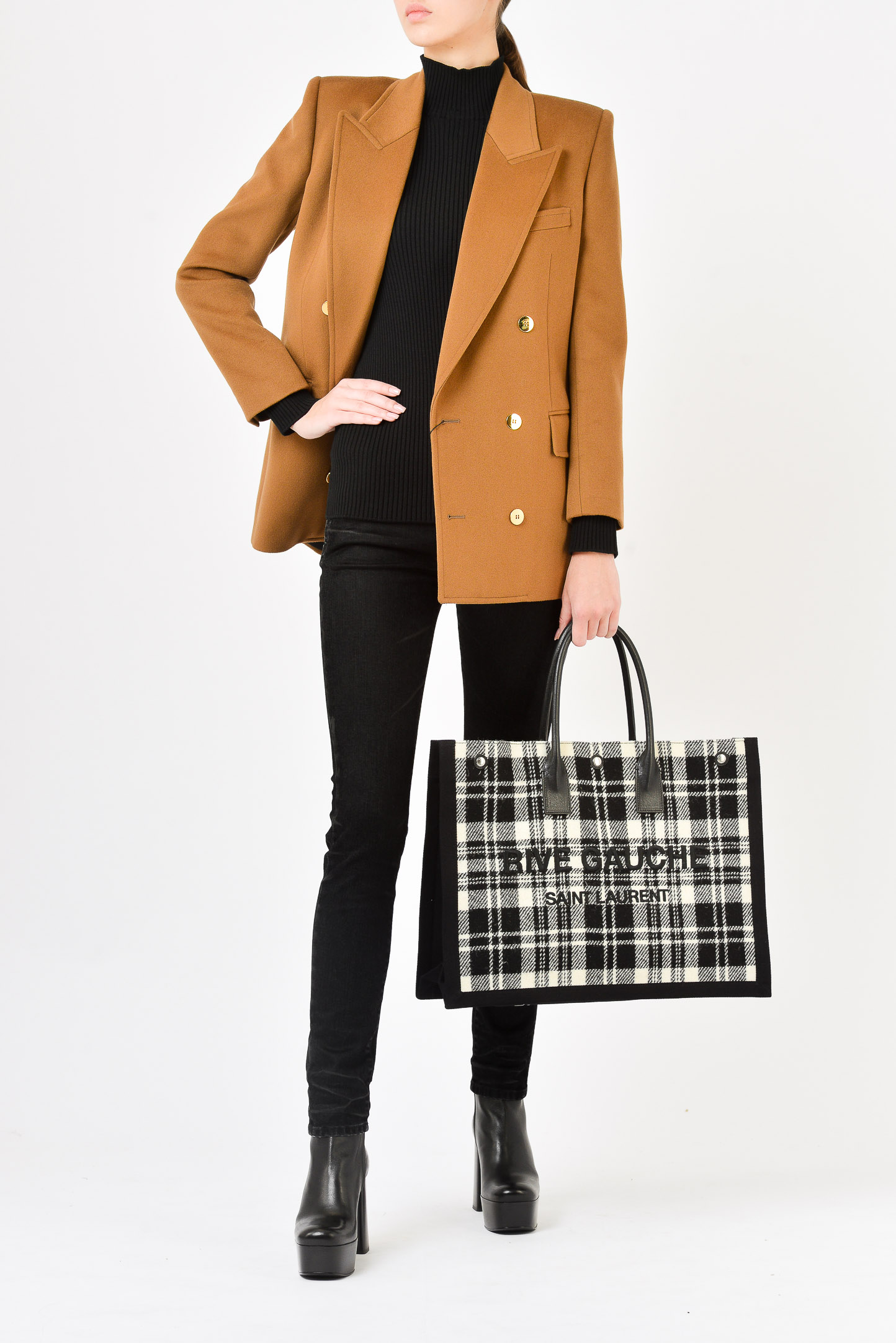 Сумка SAINT LAURENT 499290 GKPGE, цвет: Черный, Женский