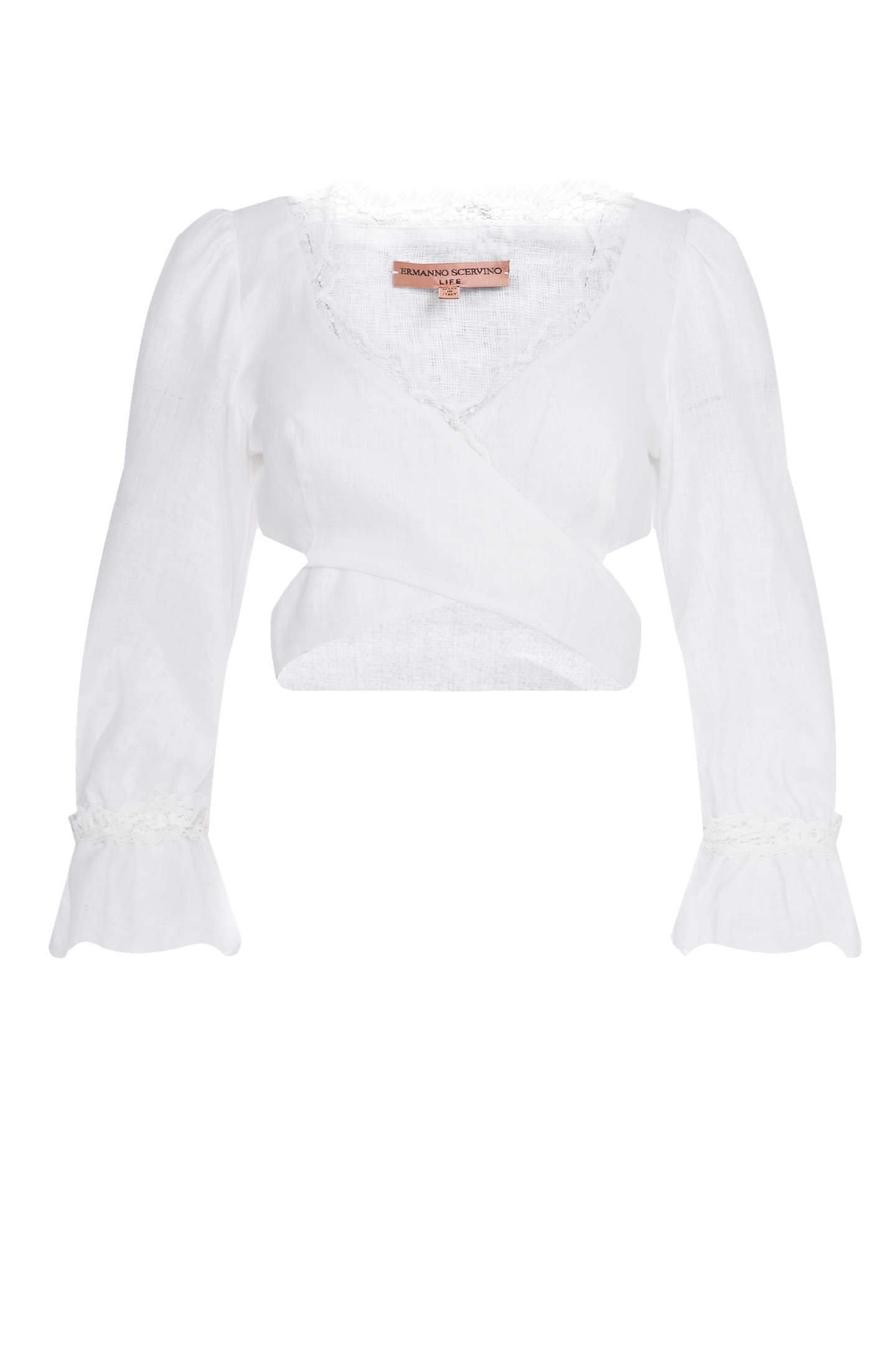Блуза ERMANNO SCERVINO D424L600FQN, цвет: Белый, Женский