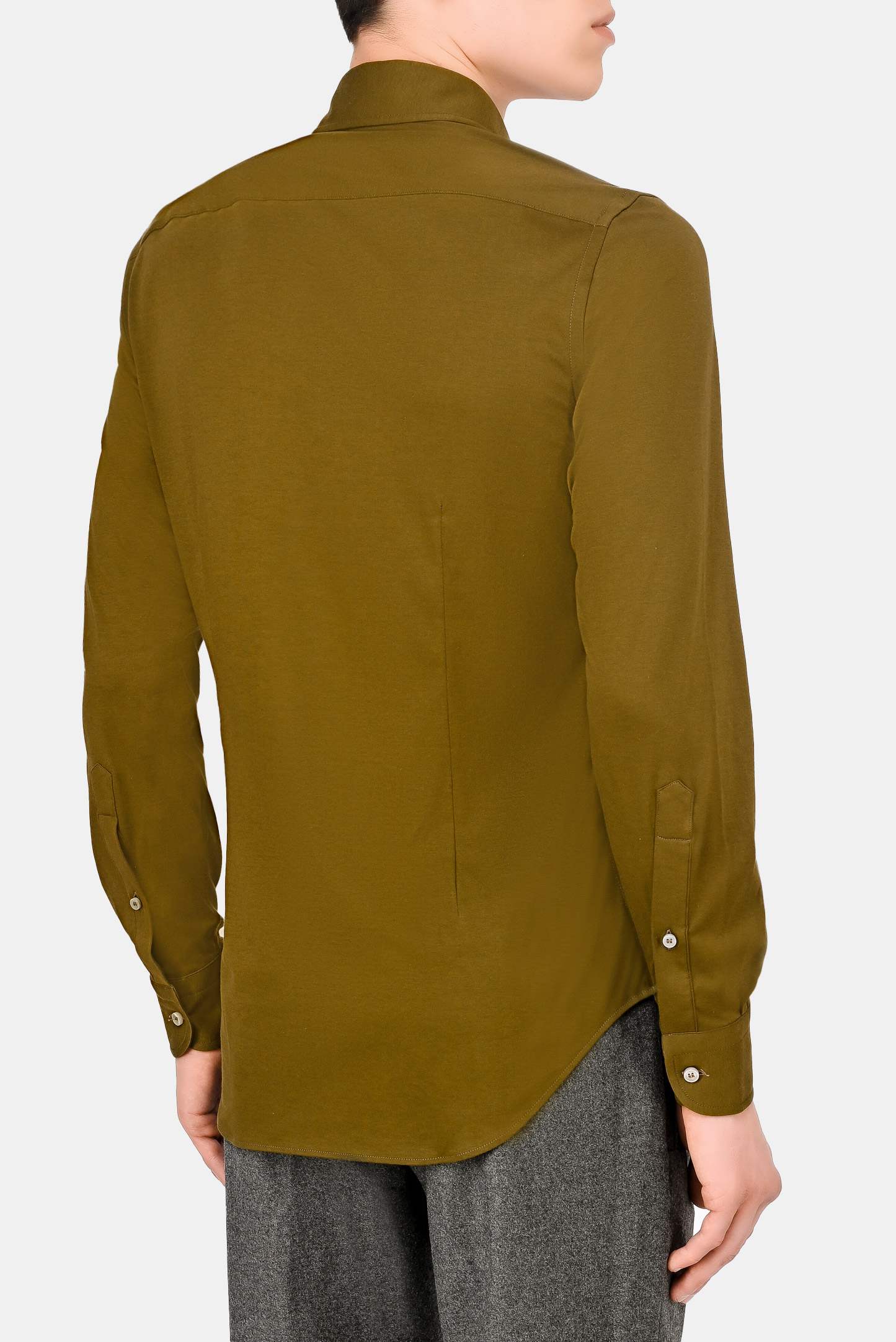 Рубашка LORO PIANA F1-FAL6123, цвет: Зеленый, Мужской