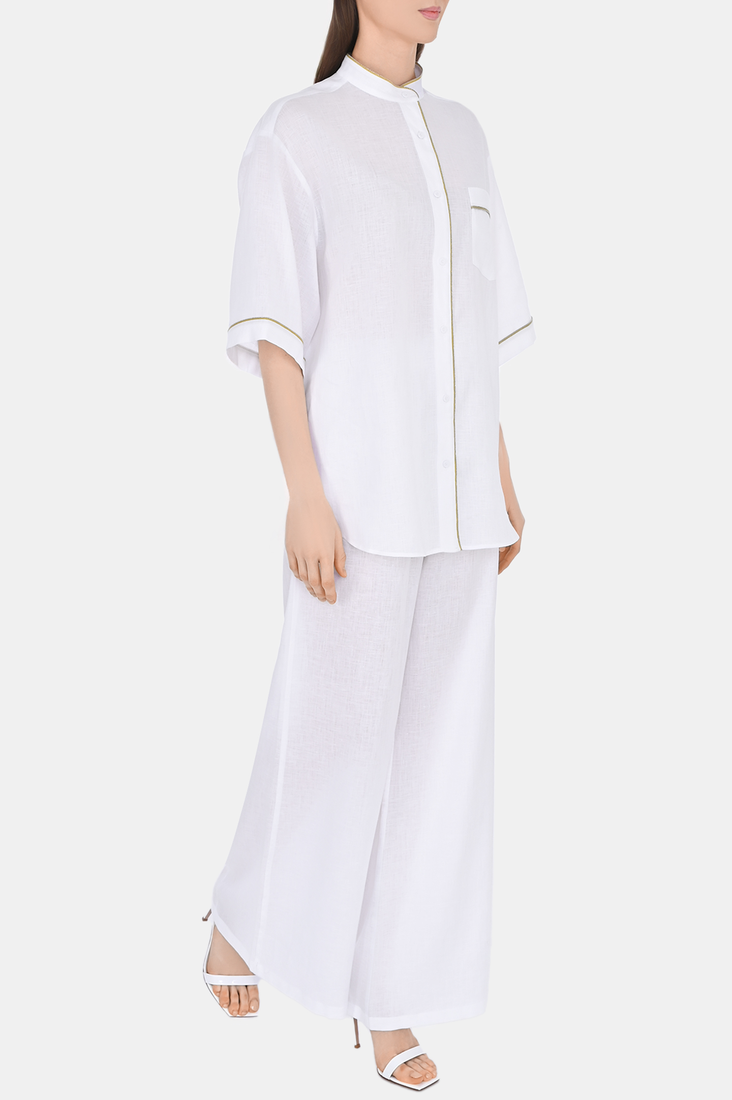 Блуза FABIANA FILIPPI CAD274F615H497, цвет: Белый, Женский