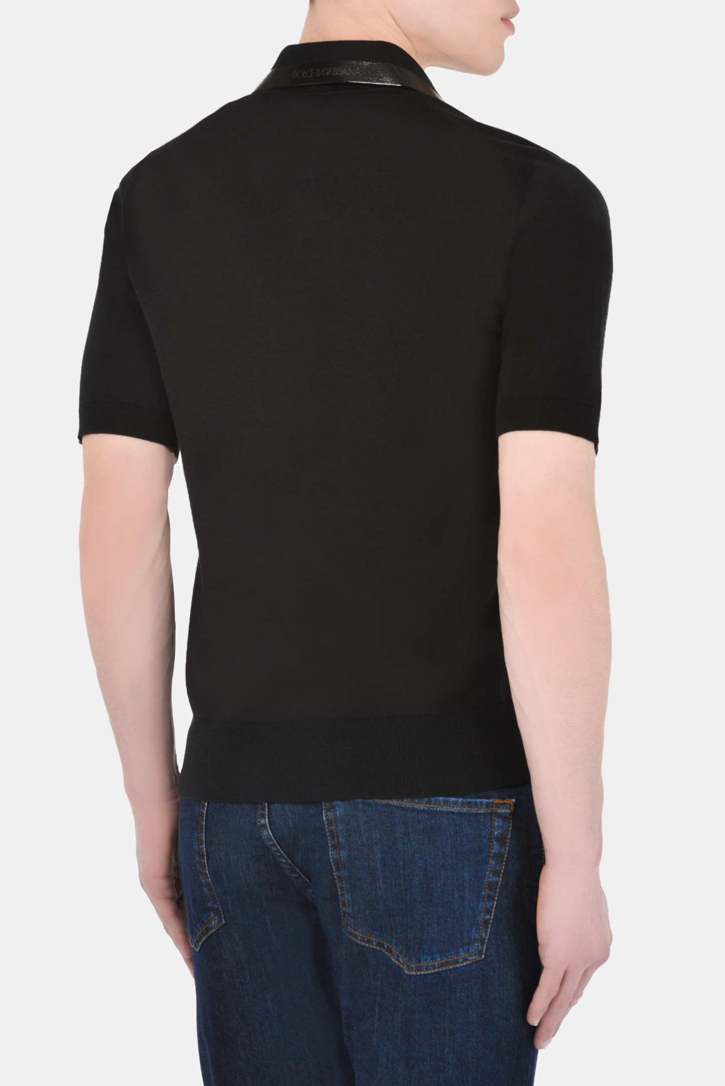Поло DOLCE & GABBANA GXD90T JBMI3, цвет: Черный, Мужской