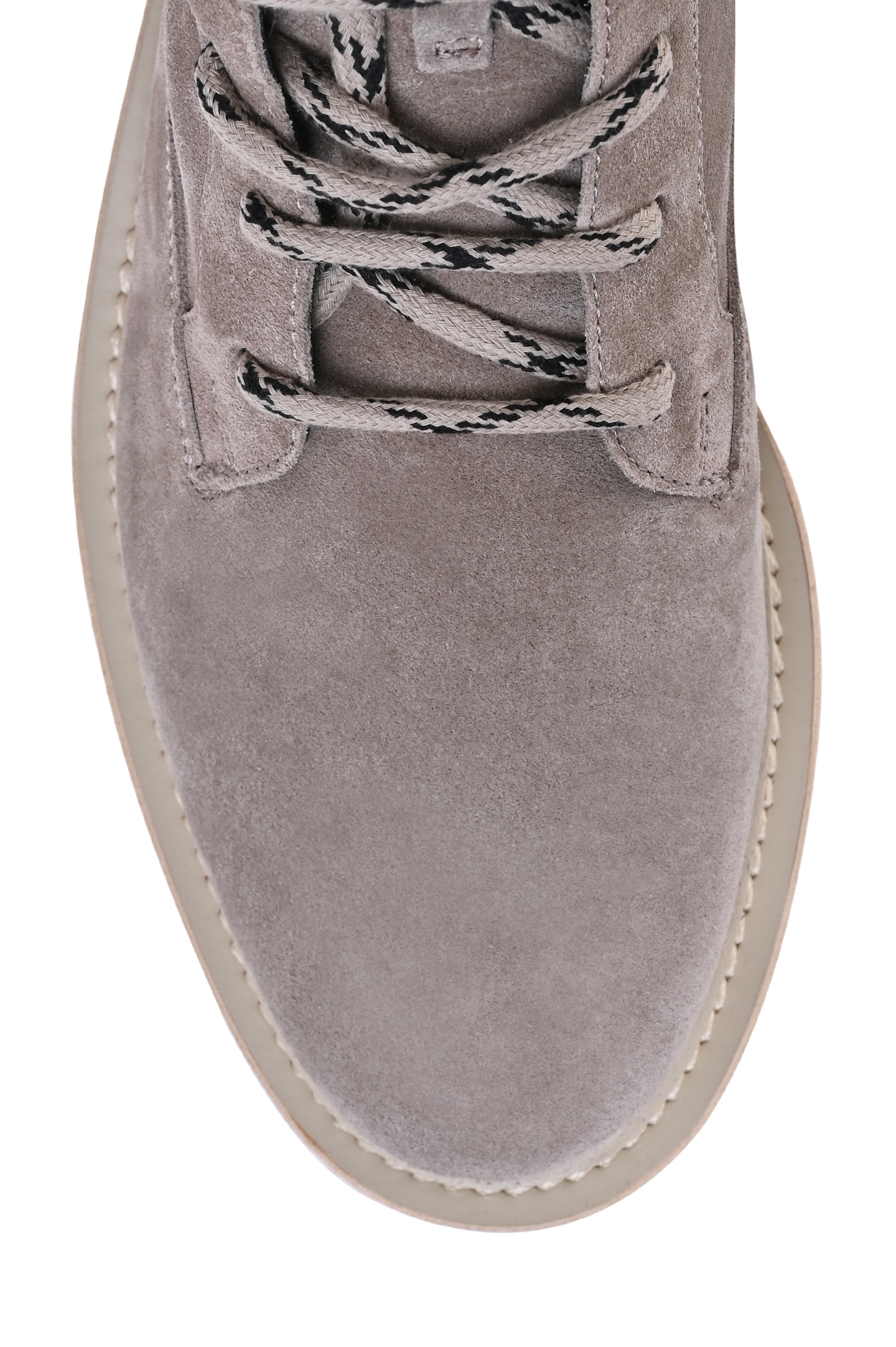 Замшевые ботинки на шнуровке BRUNELLO  CUCINELLI MZSFG2691, цвет: Бежевый, Женский