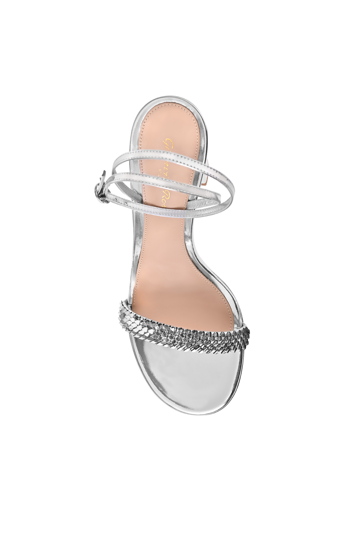 Босоножки GIANVITO ROSSI G32582.85RIC.KLMARAR, цвет: Серебряный, Женский