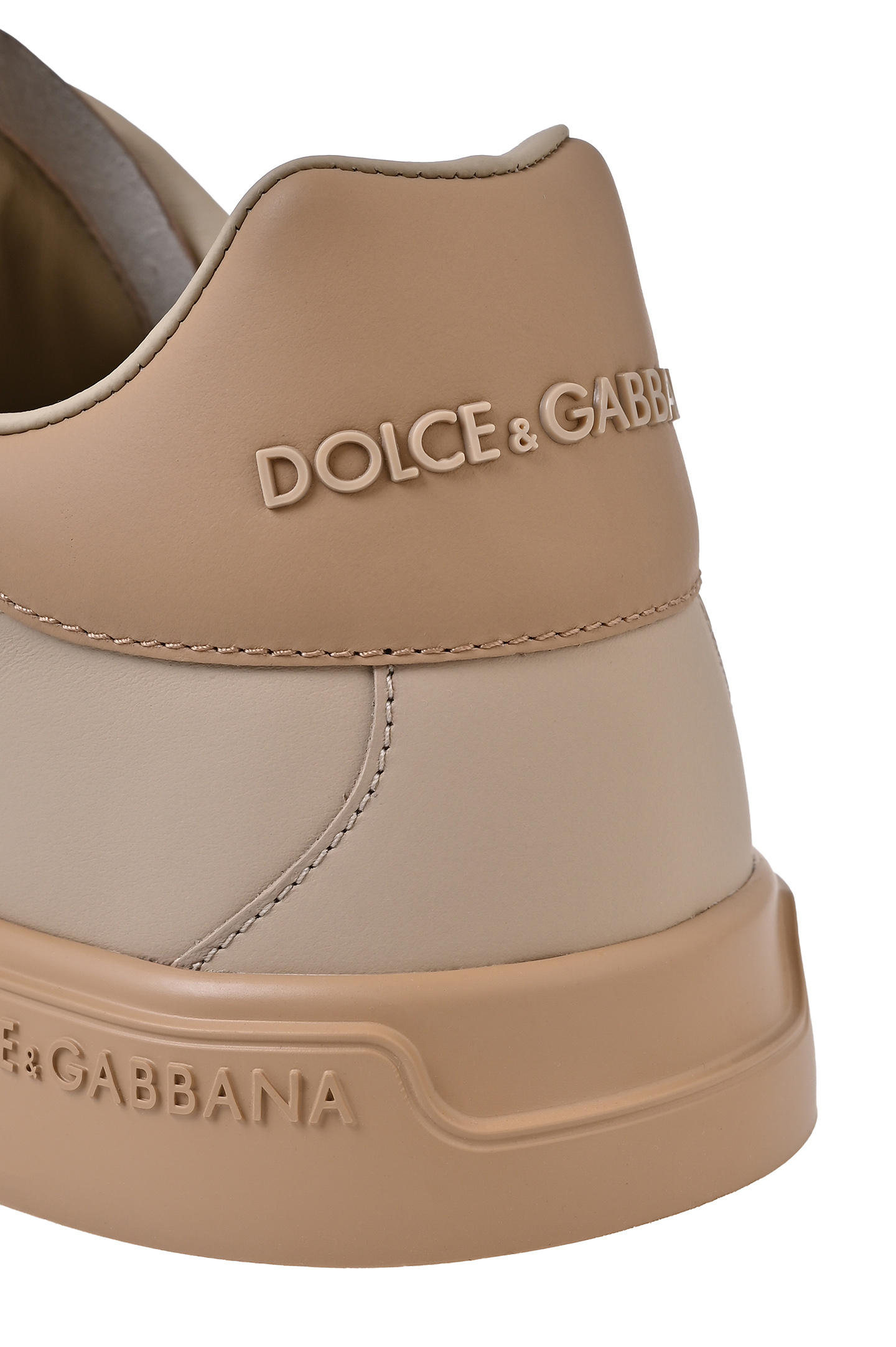 Кеды DOLCE & GABBANA CS2332 AA335, цвет: Бежевый, Мужской