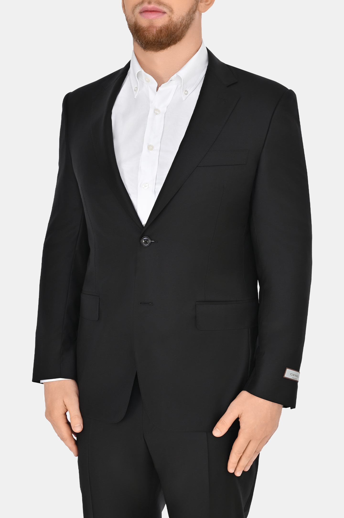 Костюм из шерсти CANALI AX01199 E13280/19/-L/7R, цвет: Черный, Мужской