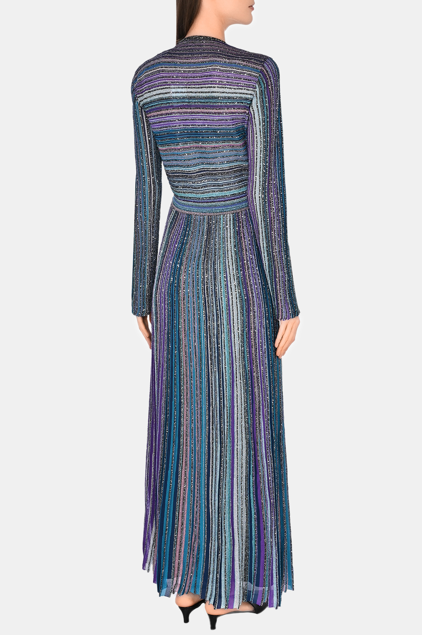 Платье с v-образным вырезом MISSONI DS24WG1M-BK039E, цвет: Разноцветный, Женский