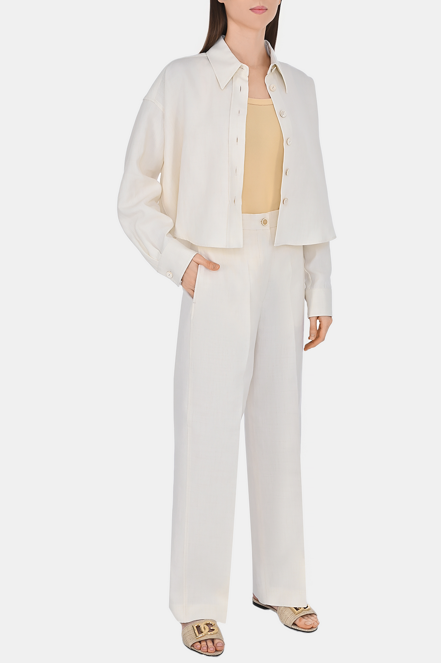 Блуза FABIANA FILIPPI GCD264F156 D630, цвет: Белый, Женский