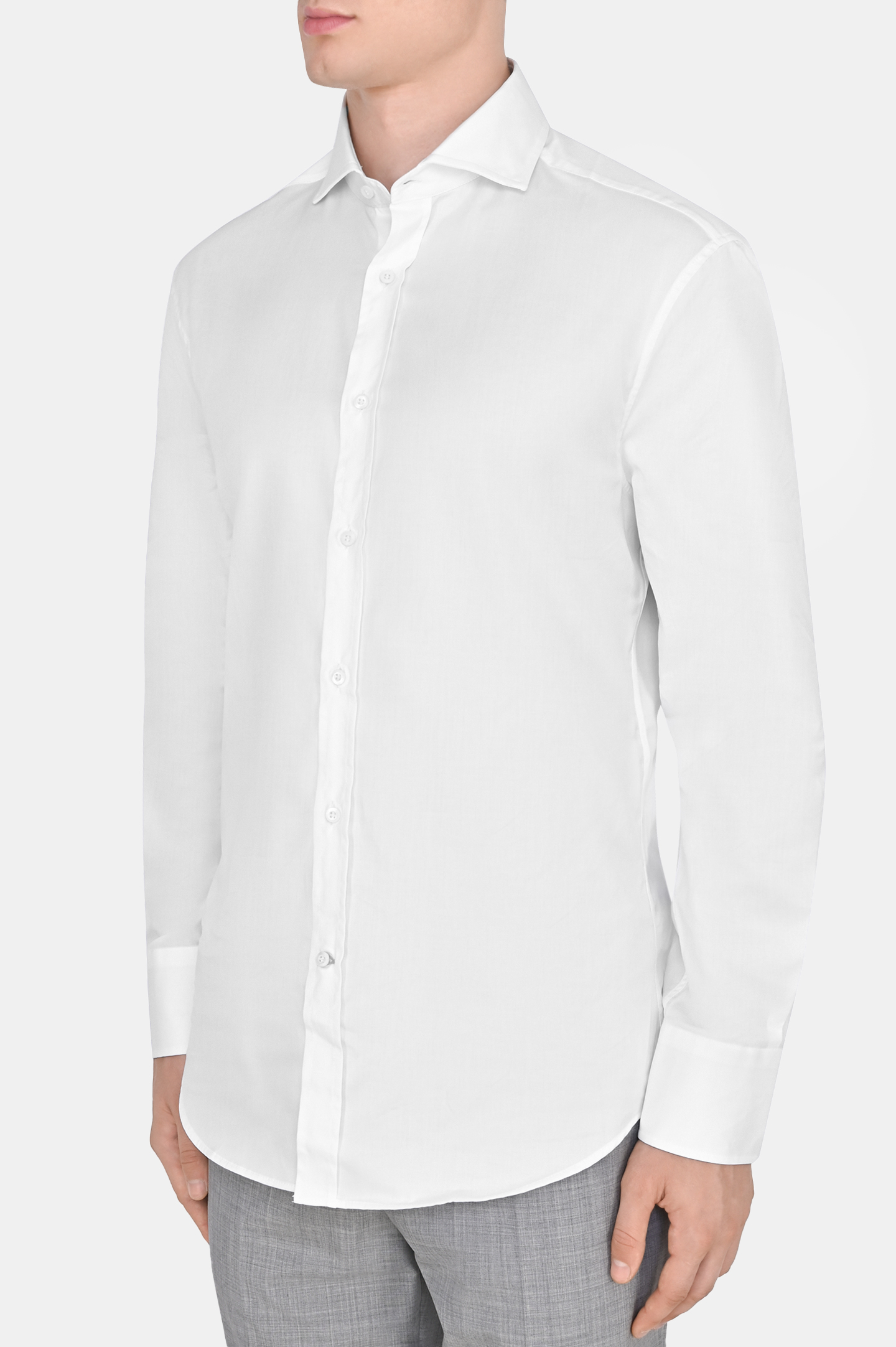 Рубашка BRUNELLO  CUCINELLI M0UC41718, цвет: Белый, Мужской