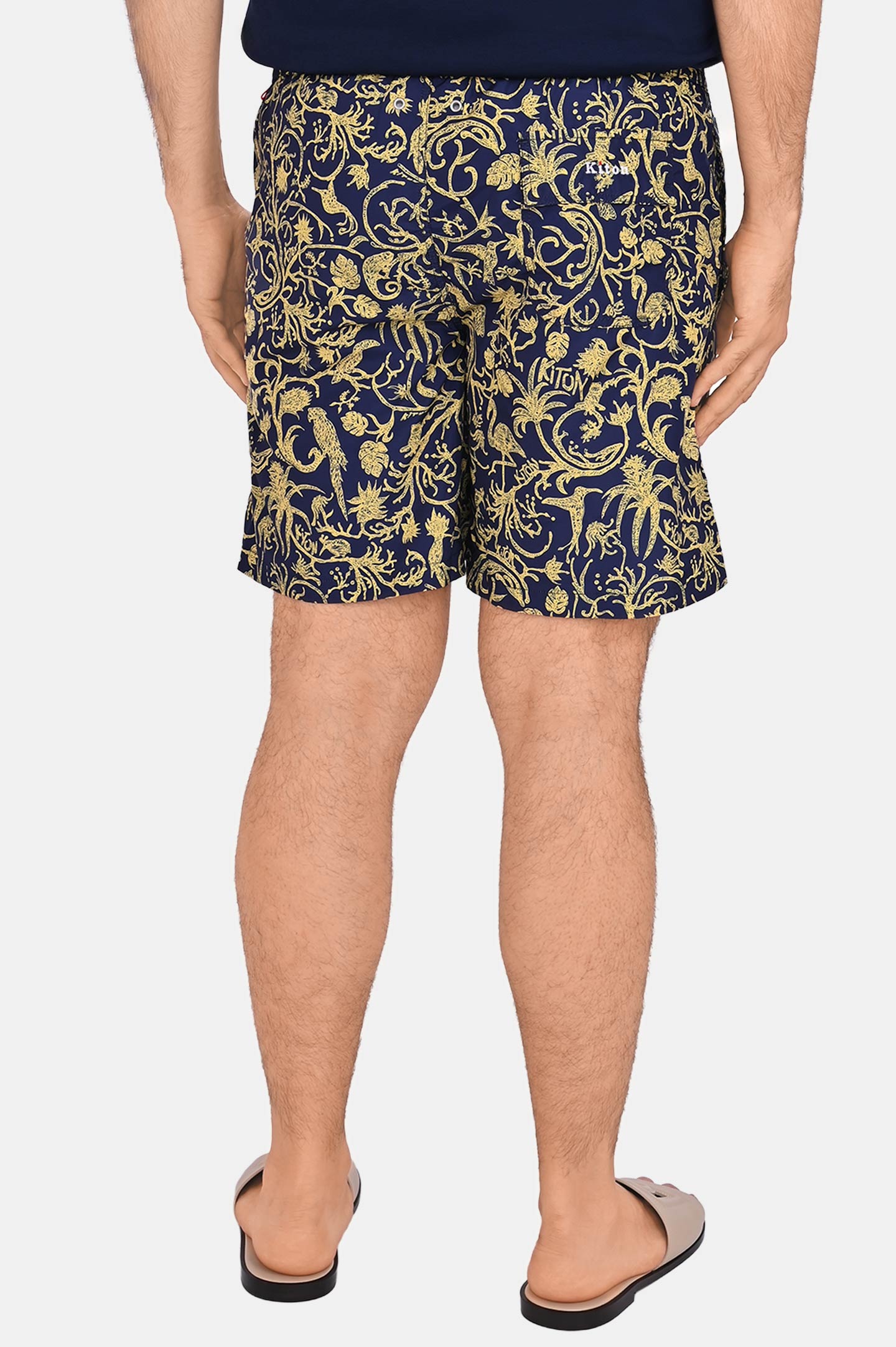 Шорты пляж KITON UCOM2CK0746F0/UCOM5, цвет: Желтый, Мужской