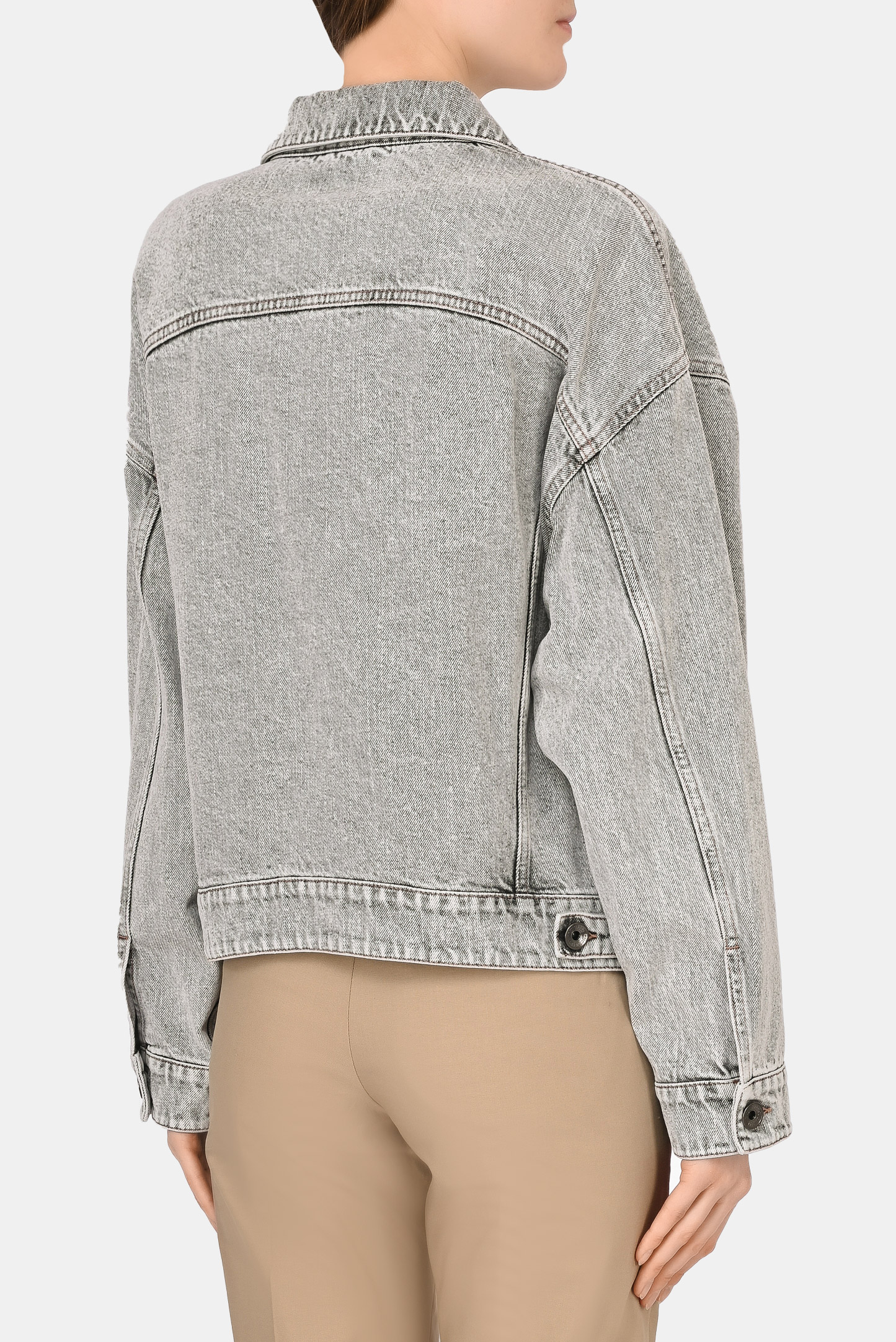 Куртка BRUNELLO  CUCINELLI MA0952984, цвет: Серый, Женский