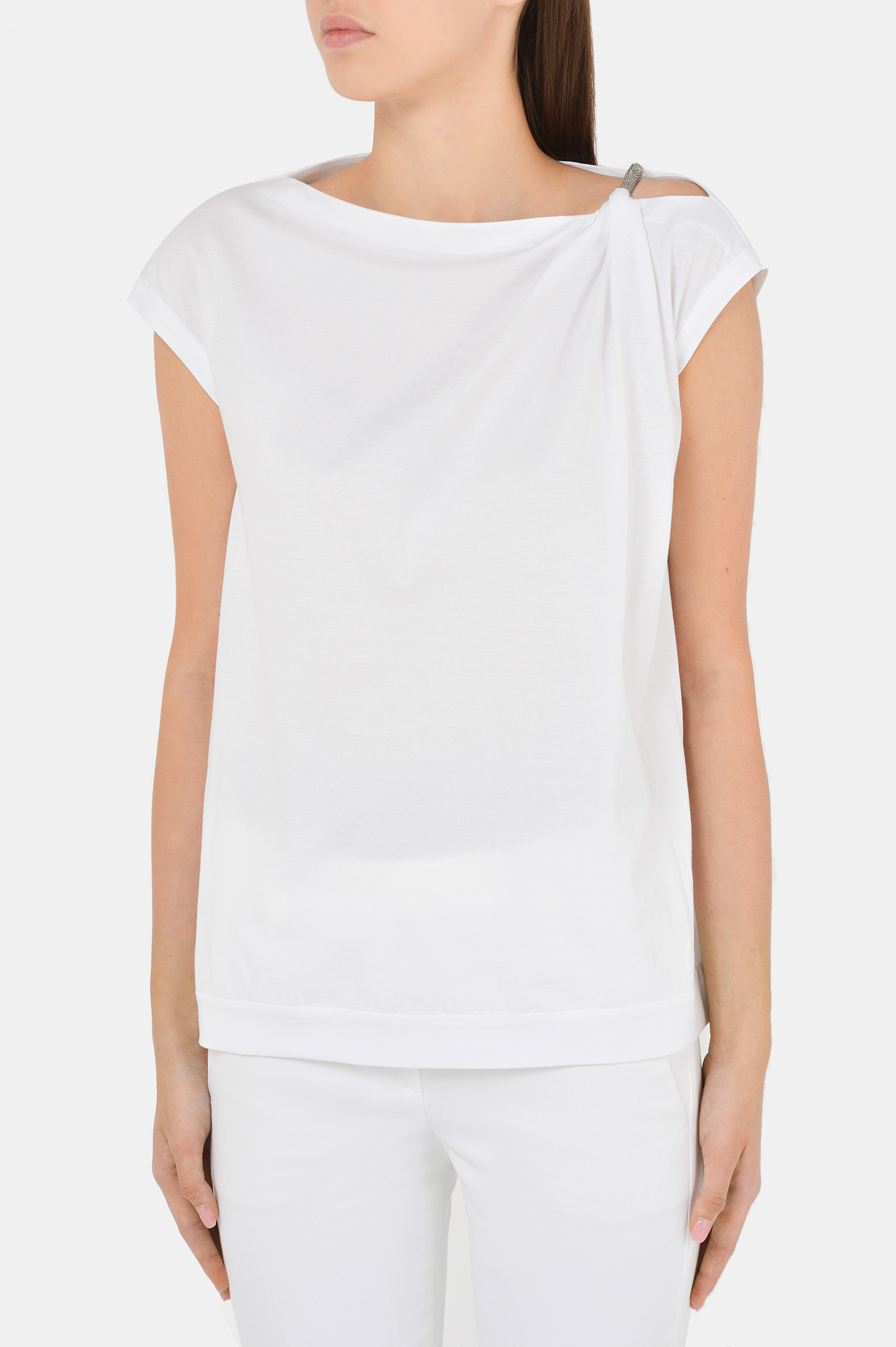 Блуза BRUNELLO  CUCINELLI M0A45BQ409, цвет: Белый, Женский