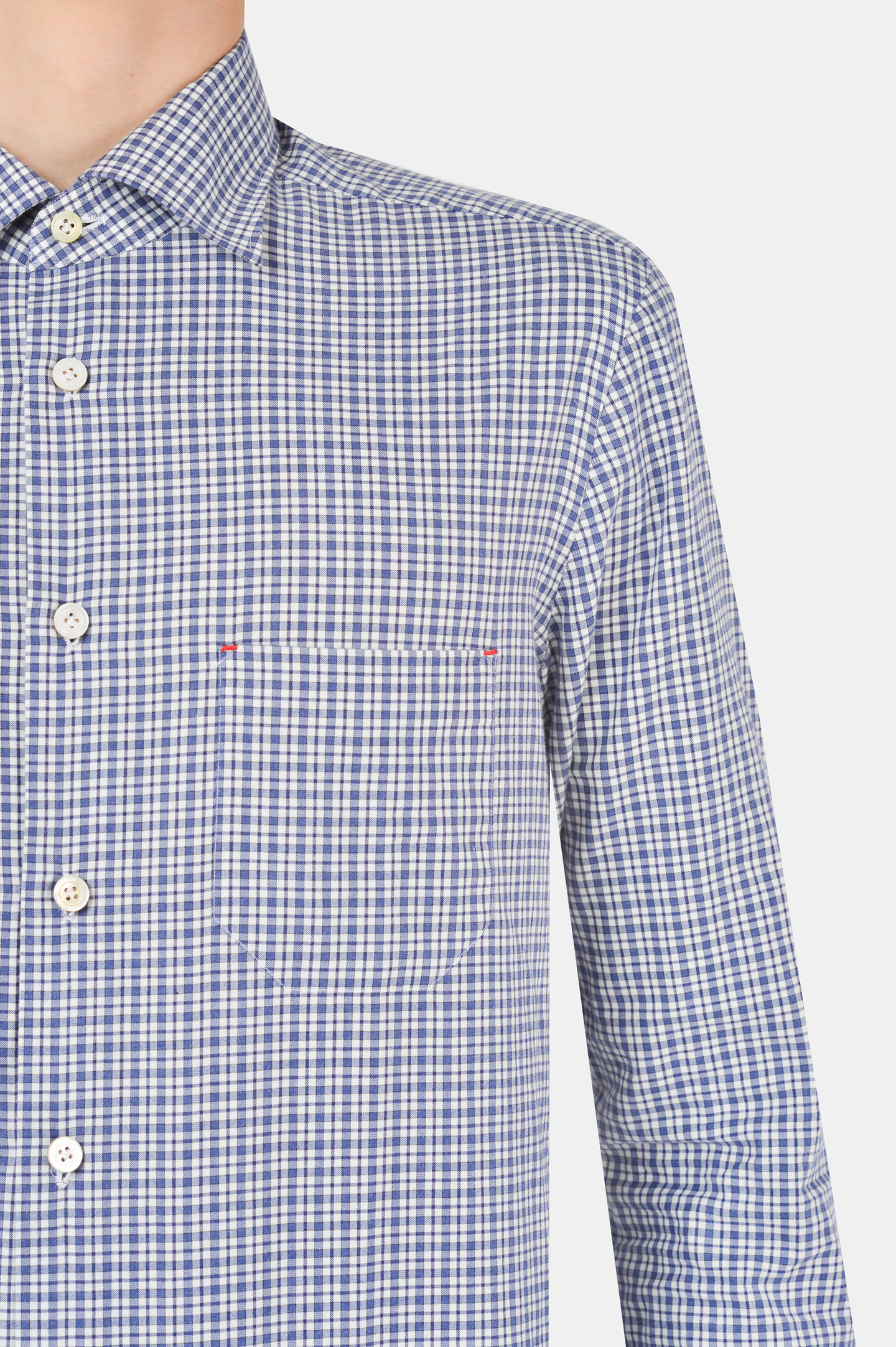 Рубашка KITON UMCNERH074711, цвет: Серый, Мужской