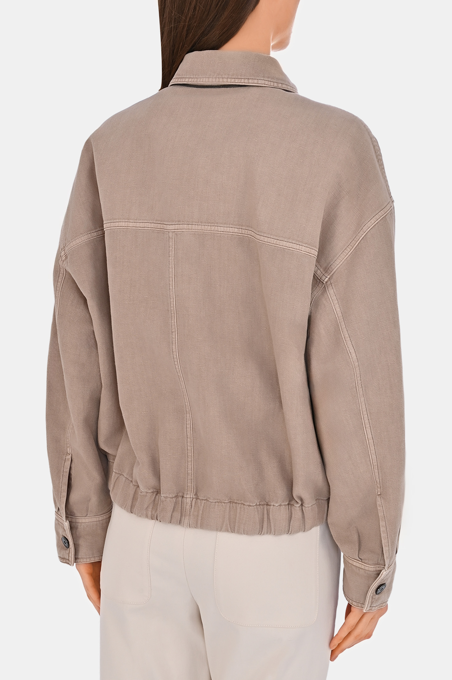 Куртка BRUNELLO  CUCINELLI ML996FX716, цвет: Бежевый, Женский