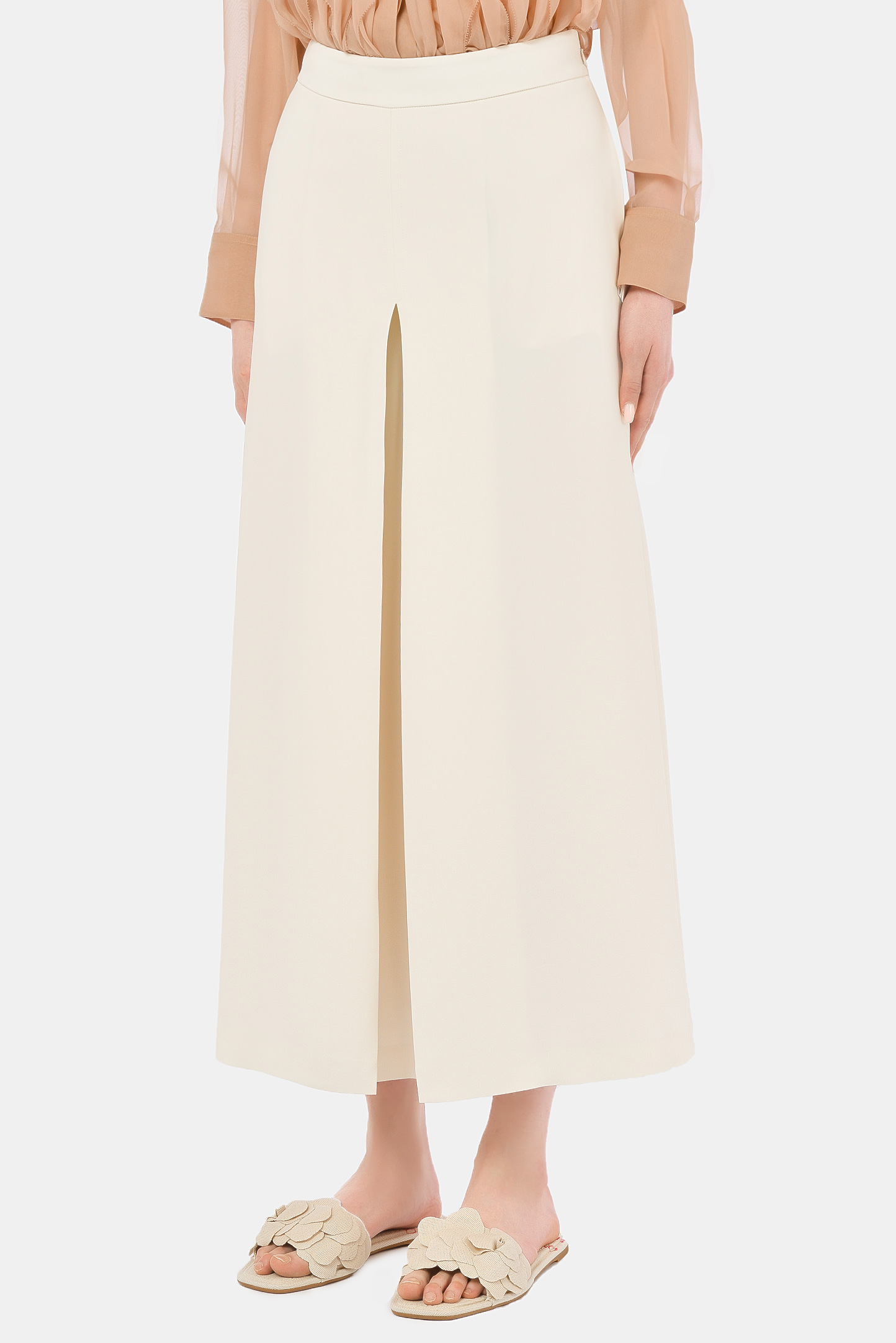 Брюки VALENTINO PAP VB3RB45065C, цвет: Молочный, Женский
