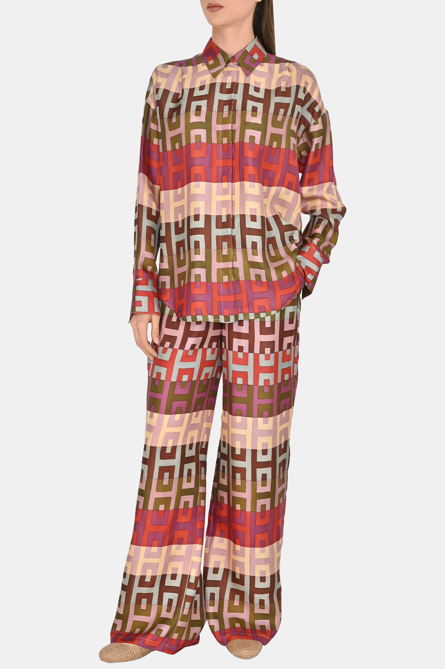 Блуза LORENA ANTONIAZZI P2565CA01A, цвет: Разноцветный, Женский