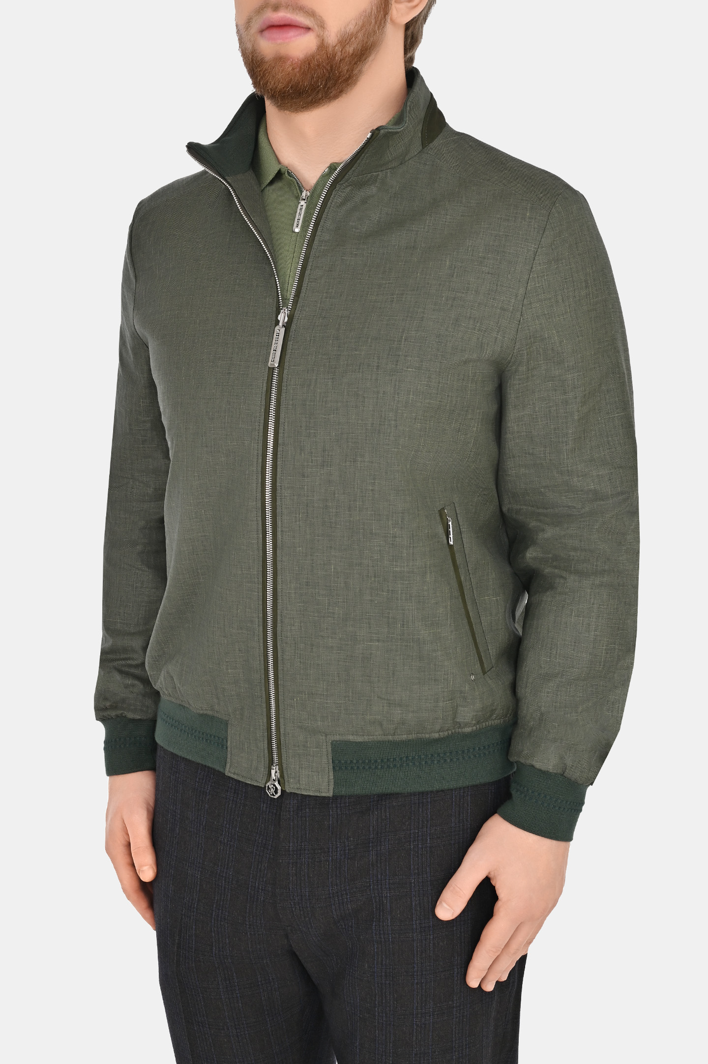 Куртка STEFANO RICCI MDJ4100190 LWK01Q, цвет: Темно-зеленый, Мужской