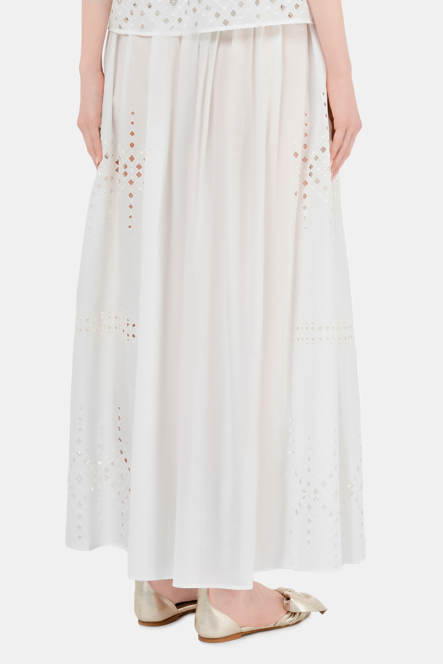Юбка ERMANNO SCERVINO D384O302XSG, цвет: Белый, Женский
