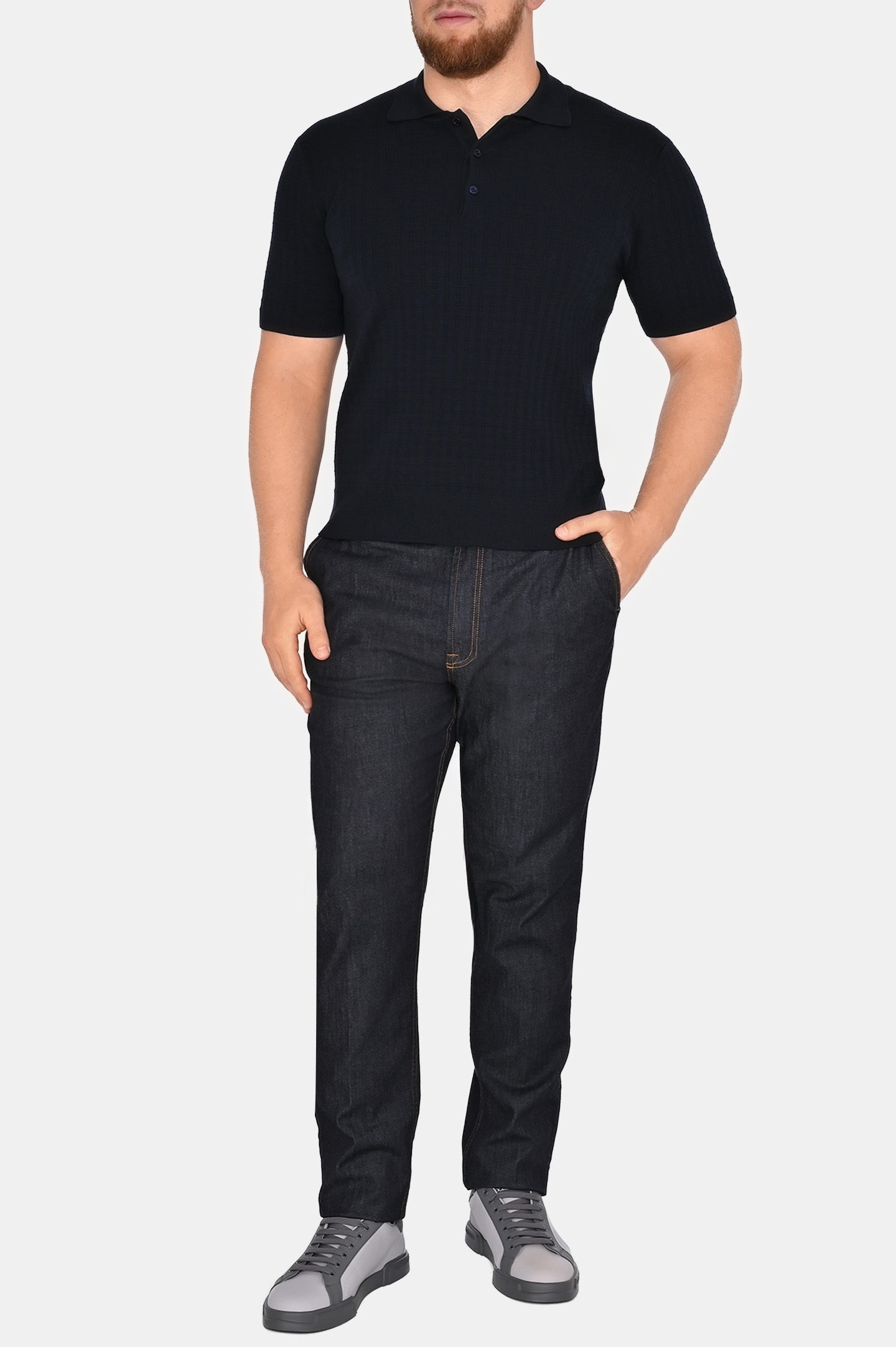 Брюки CANALI PD00400 91675/1, цвет: Темно-синий, Мужской