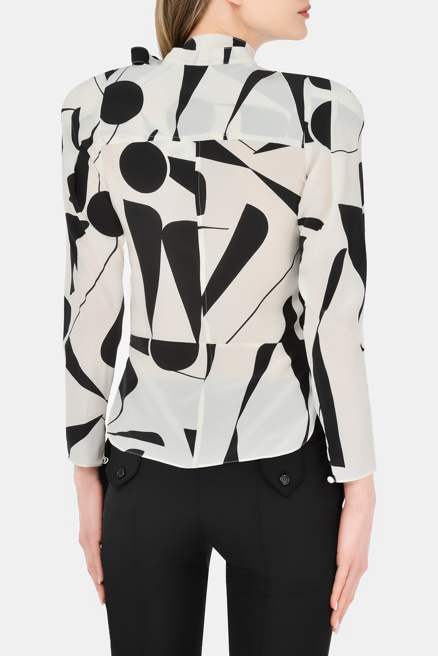 Блуза ISABEL MARANT HT2026-21P021I, цвет: Черно-белый, Женский
