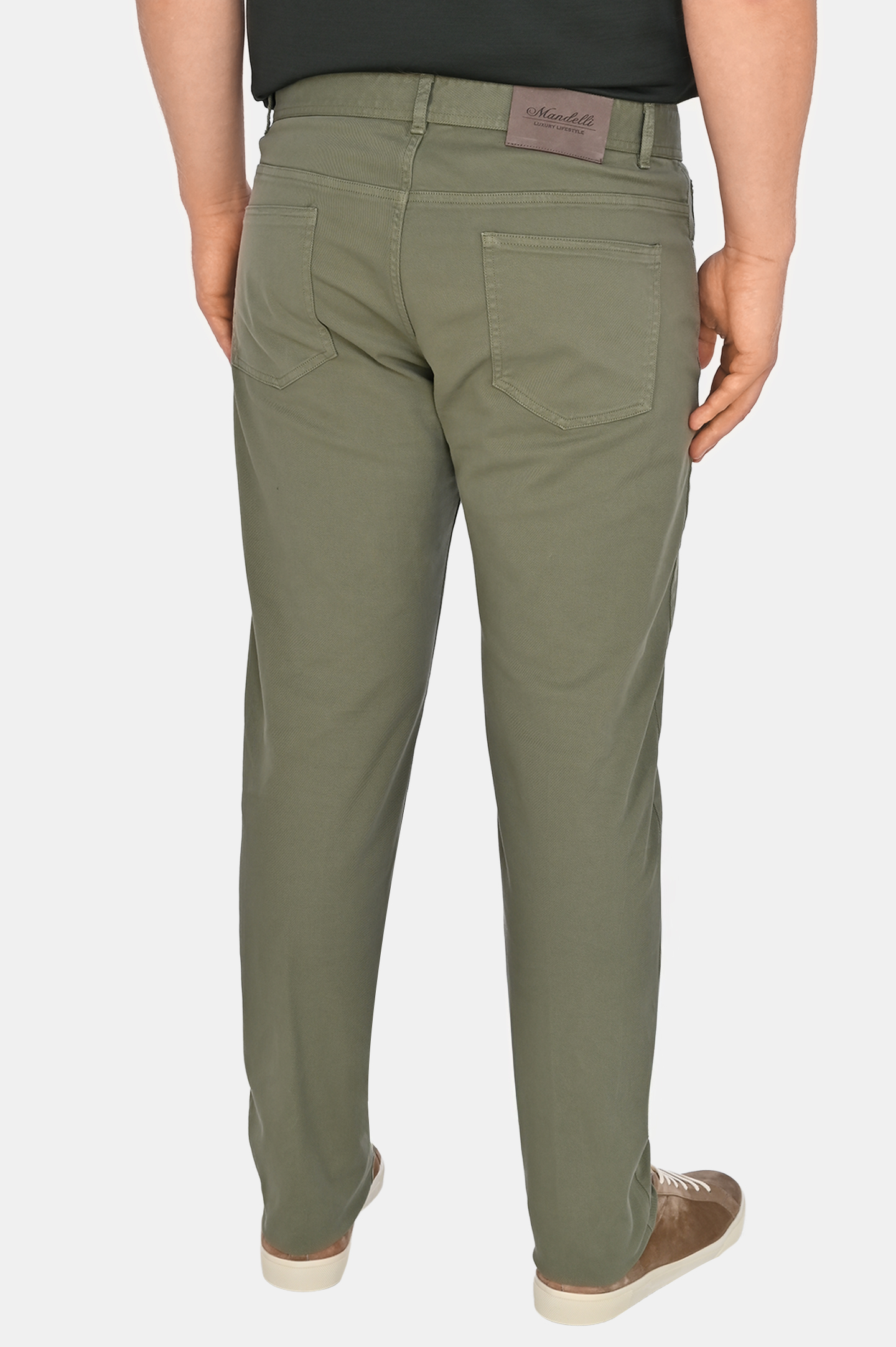 Джинсы MANDELLI P25-POCKET-5128, цвет: Оливковый, Мужской
