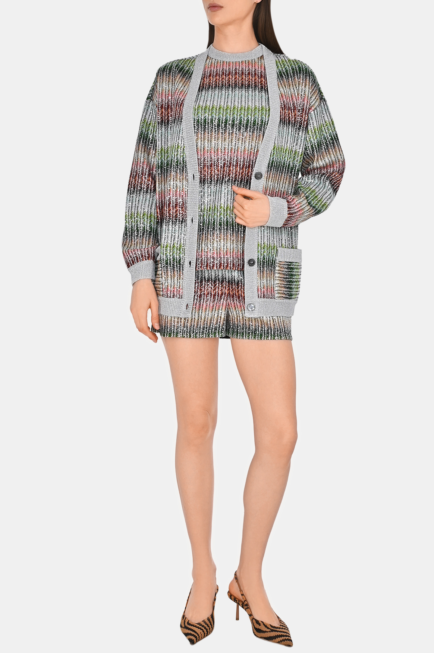 Шорты MISSONI DS25SI0E-BC0051, цвет: Разноцветный, Женский